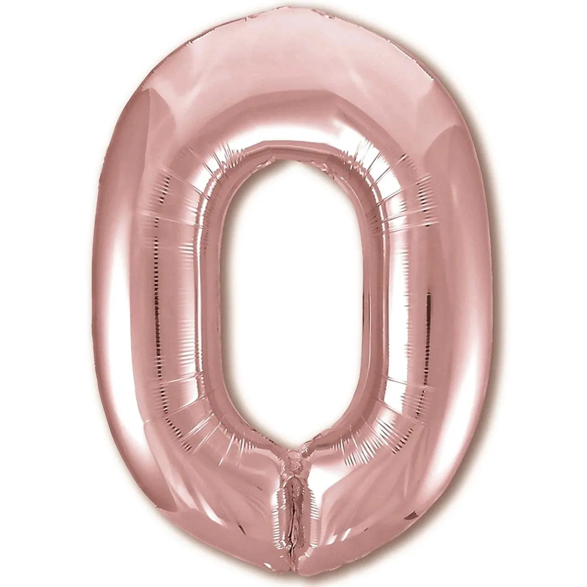 Jonami Palloncino Numero 0 Gigante Rosa Oro, 100 cm - immagine 1