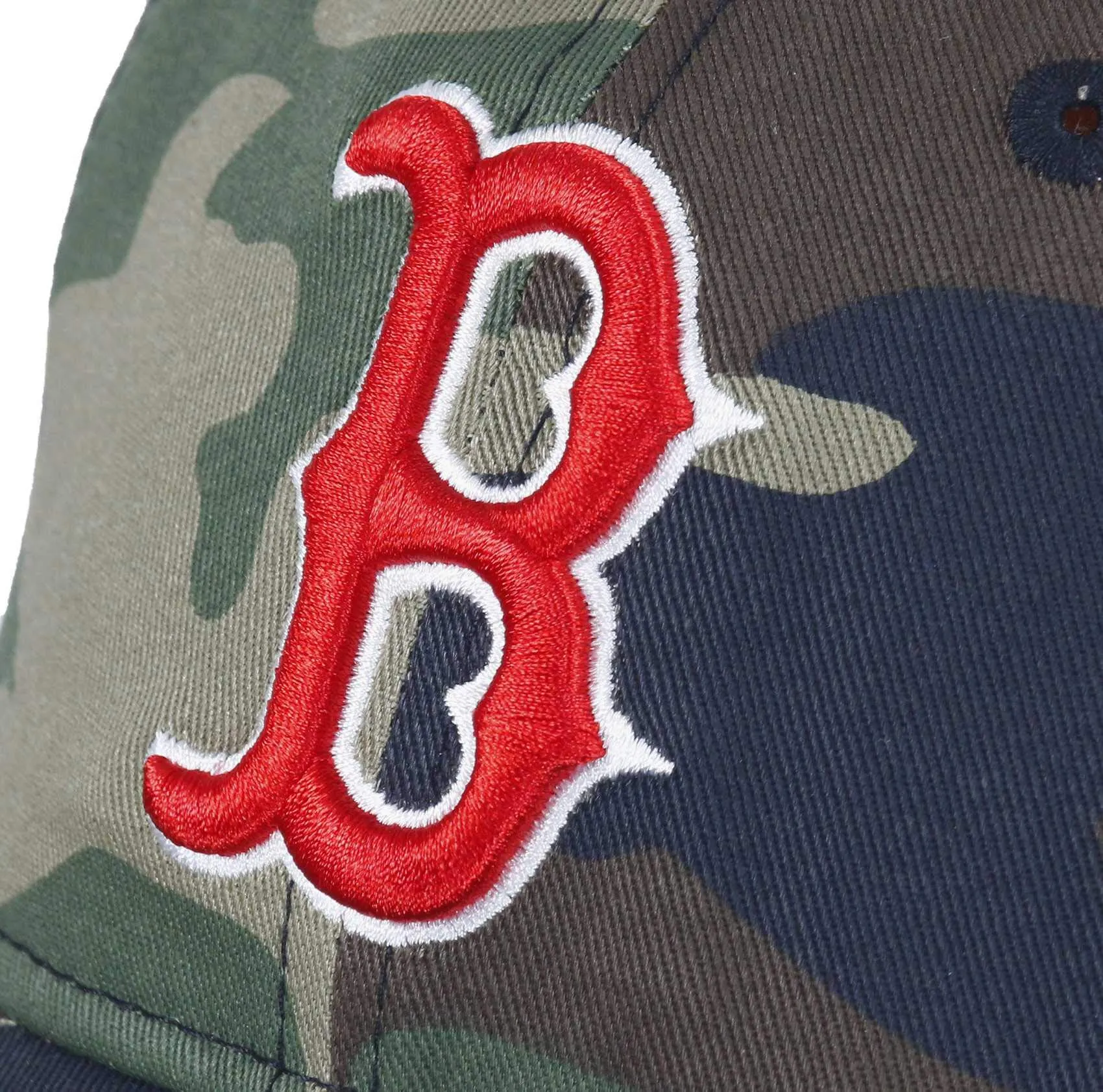 New Era Boston Red Sox 9TWENTY Adjustable Cap MLB Essential Woodland Camouflage - One Size - immagine 3