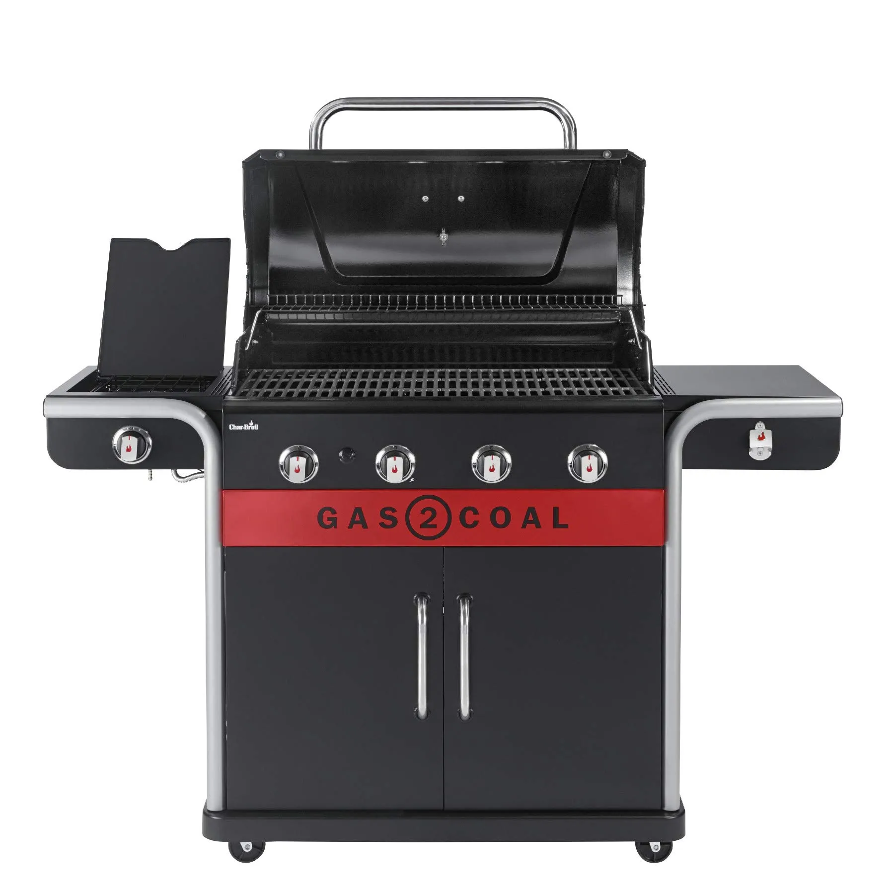 Char-Broil Gas2Coal 2.0 440 Hybrid Gas and Charcoal Grill, 4 Burners - immagine 4