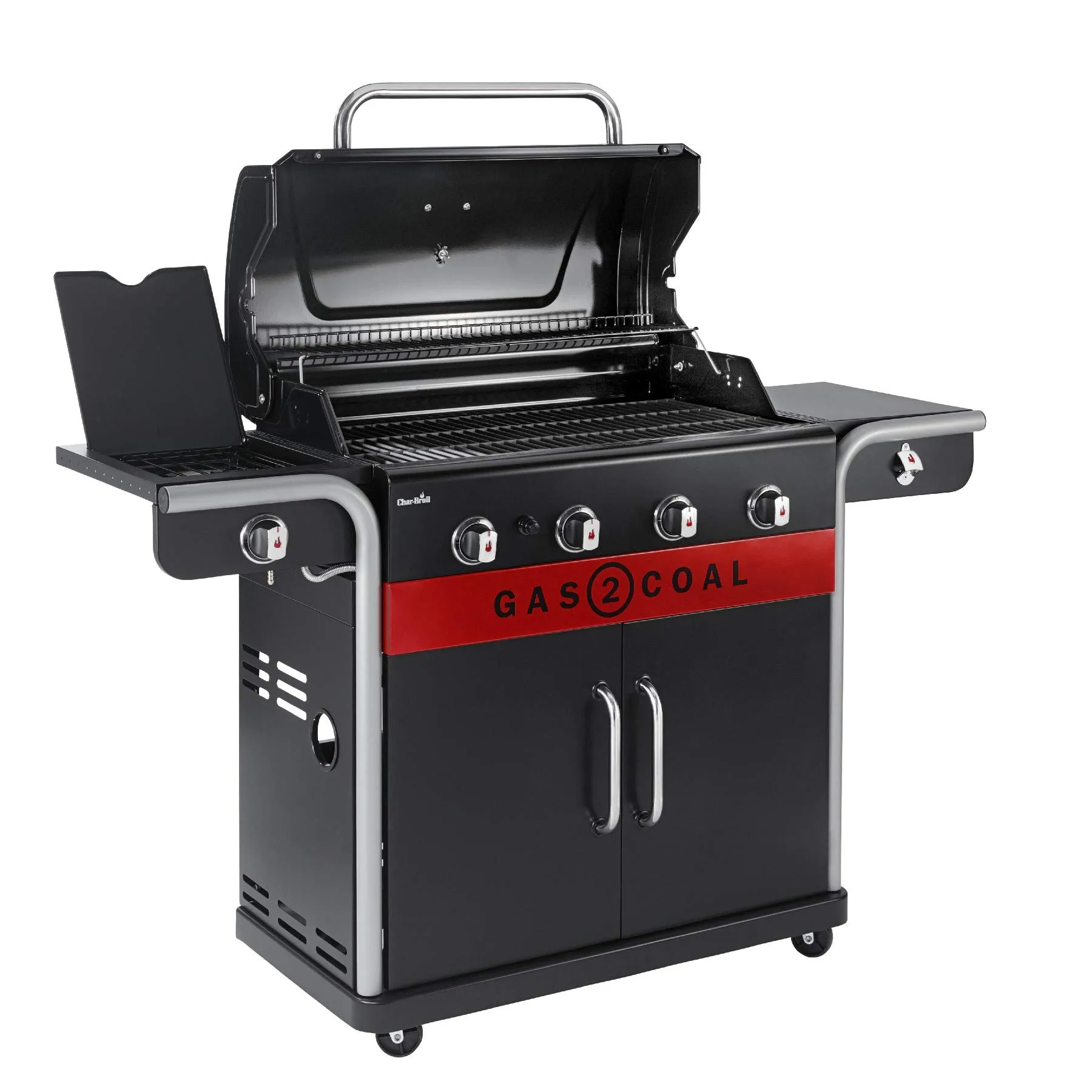 Char-Broil Gas2Coal 2.0 440 Hybrid Gas and Charcoal Grill, 4 Burners - immagine 5