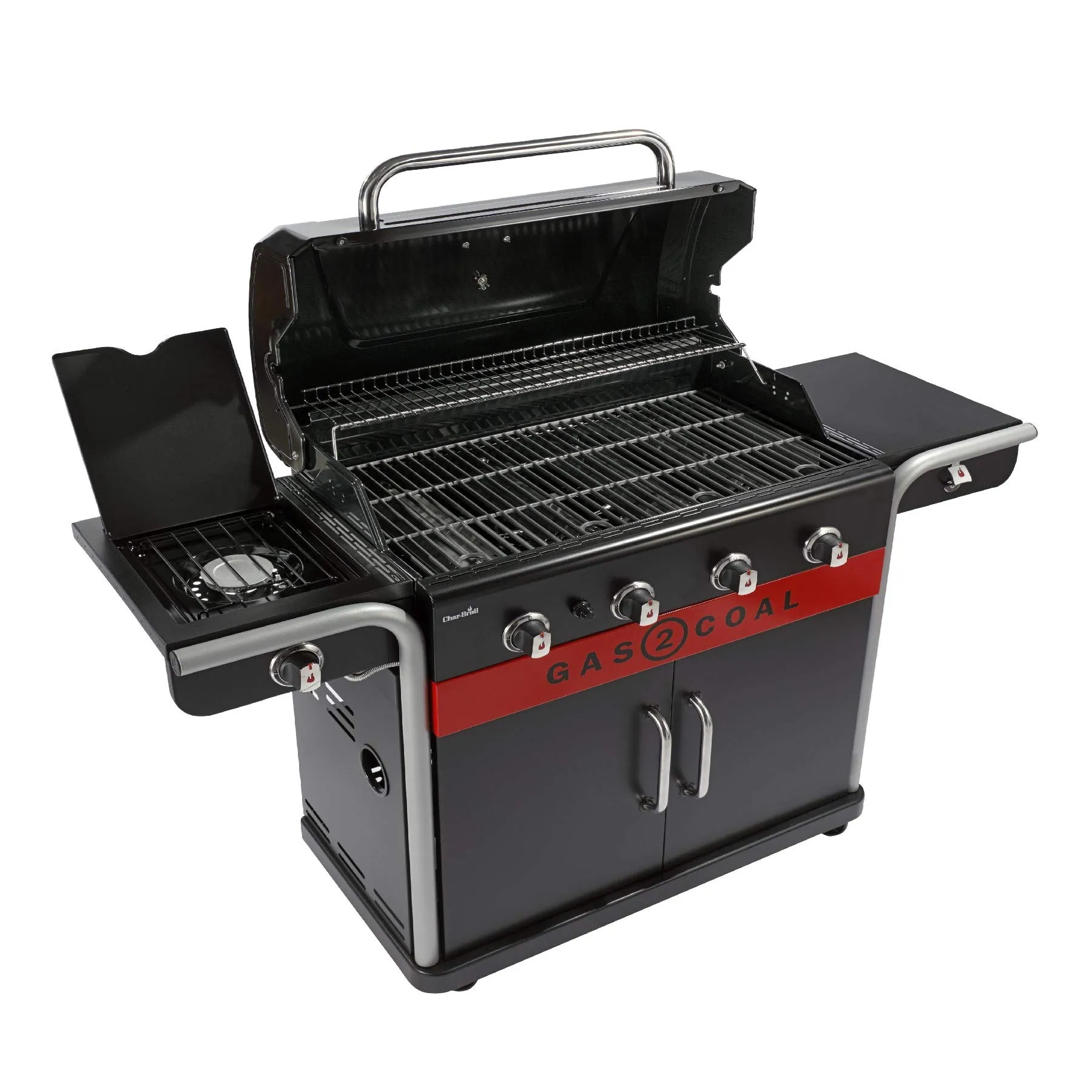 Char-Broil Gas2Coal 2.0 440 Hybrid Gas and Charcoal Grill, 4 Burners - immagine 6