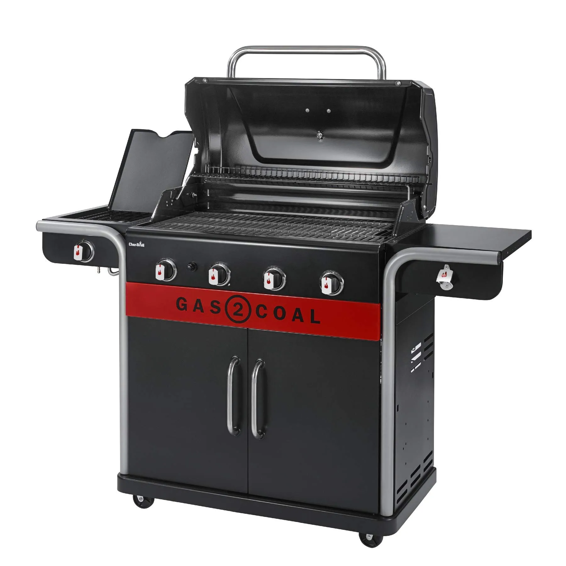 Char-Broil Gas2Coal 2.0 440 Hybrid Gas and Charcoal Grill, 4 Burners - immagine 7