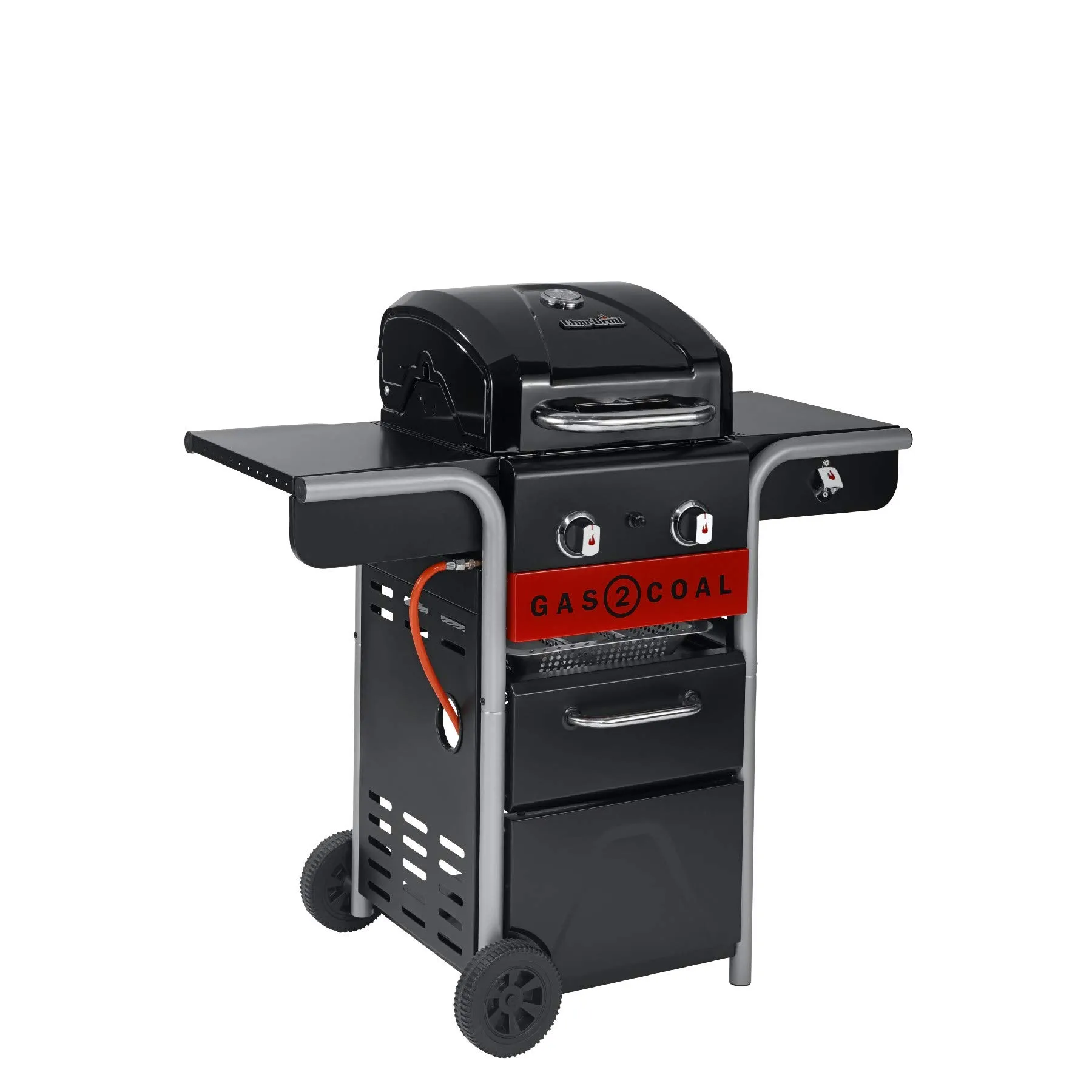 Char-Broil Gas2Coal 2.0 210 Barbecue Ibrido Gas e Carbone, 2 Bruciatori - immagine 2