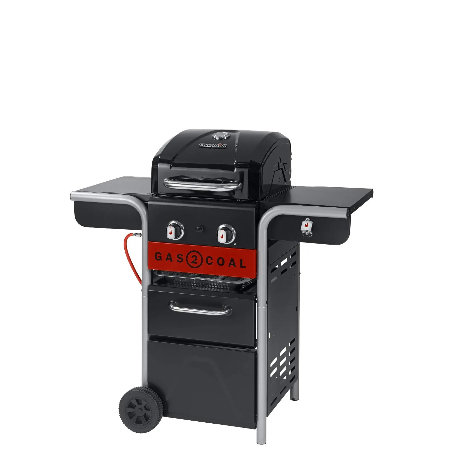 Char-Broil Gas2Coal 2.0 210 Barbecue Ibrido Gas e Carbone, 2 Bruciatori - immagine 3
