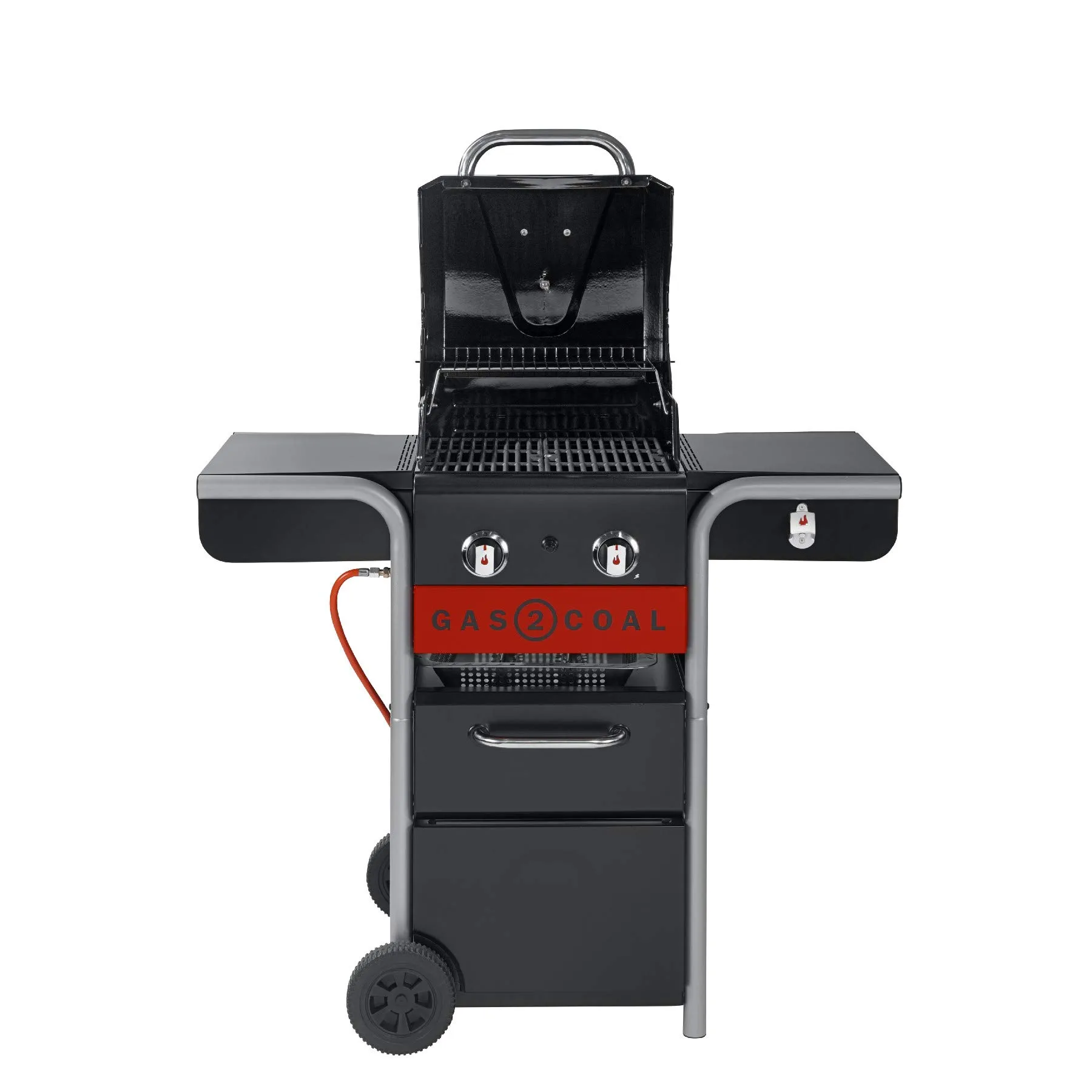 Char-Broil Gas2Coal 2.0 210 Barbecue Ibrido Gas e Carbone, 2 Bruciatori - immagine 4