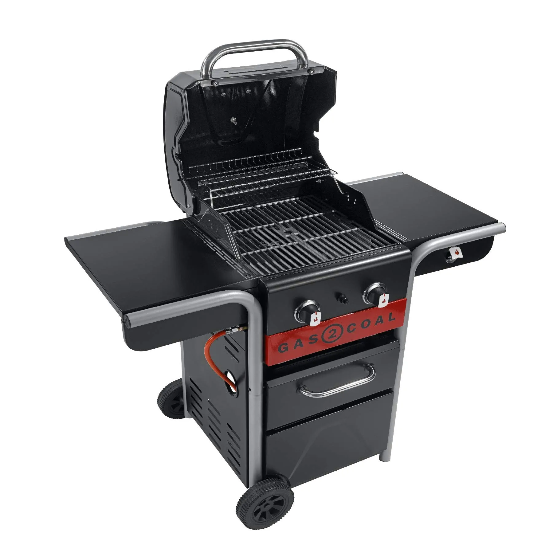 Char-Broil Gas2Coal 2.0 210 Barbecue Ibrido Gas e Carbone, 2 Bruciatori - immagine 6