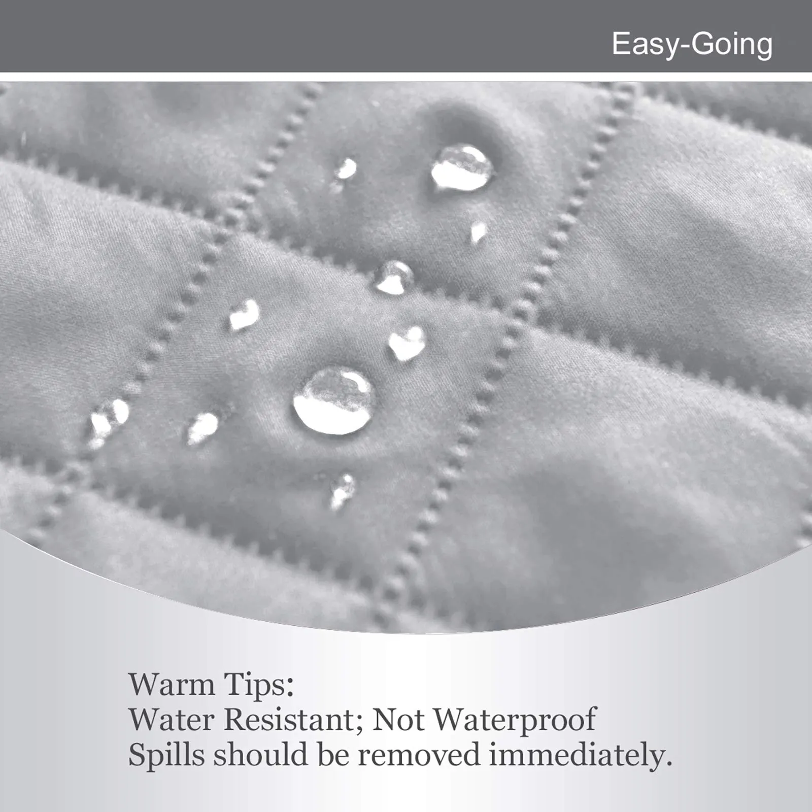 Easy-Going Copridivano Reversibile per Divano a 2 Posti, Grigio Chiaro/Avorio - immagine 5