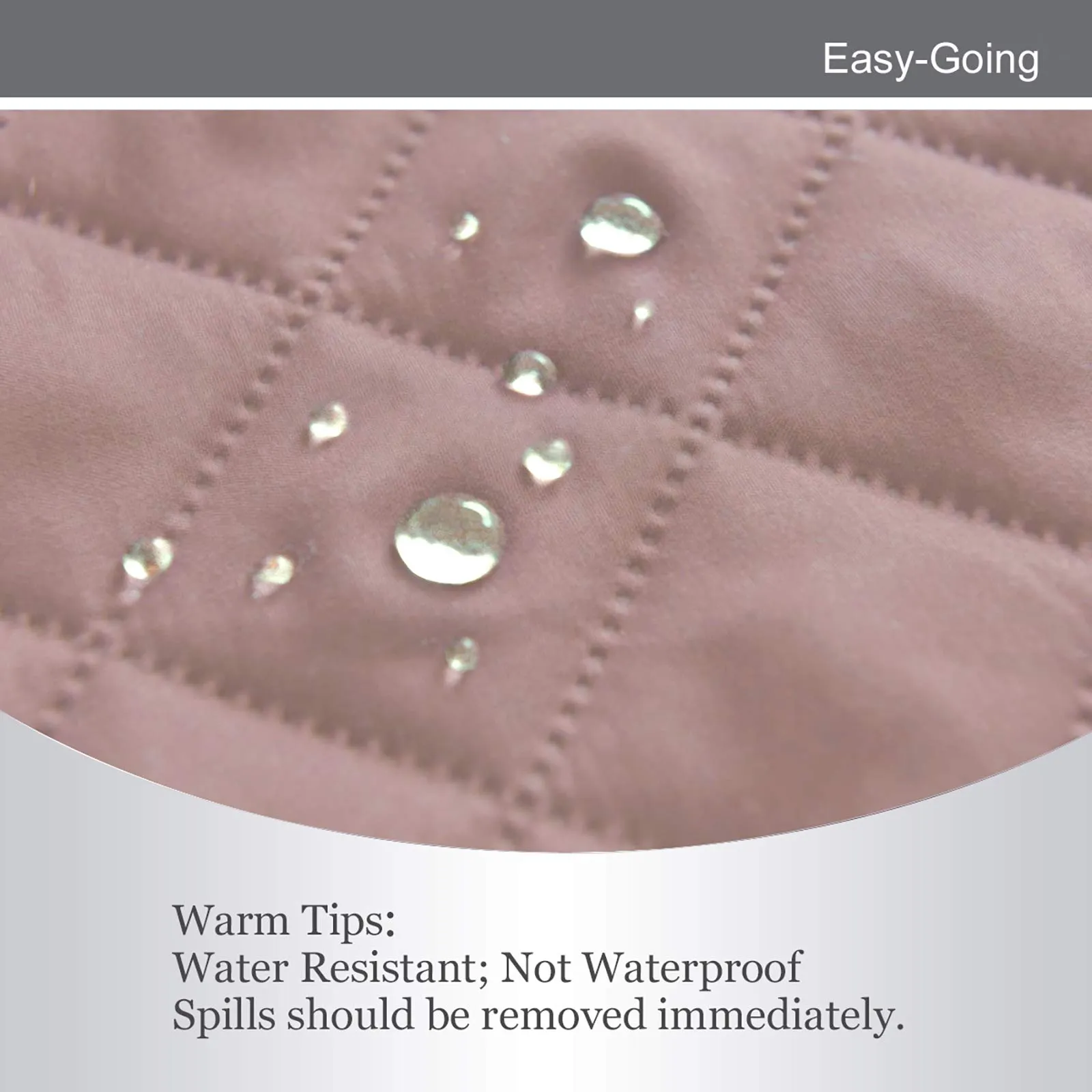 Easy-Going Copridivano Reversibile con 2 Cuscini, Rosa/Beige - immagine 5