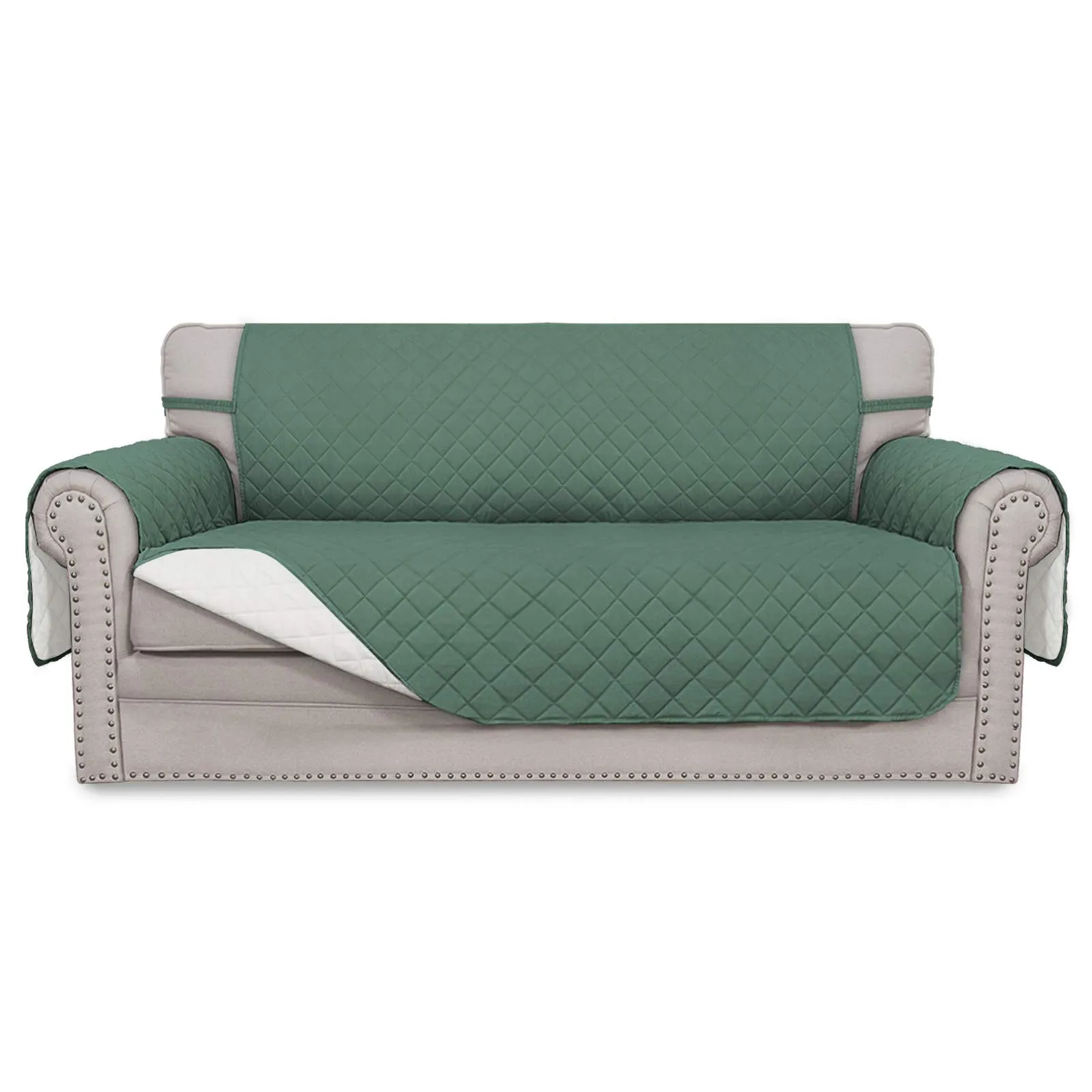 Easy-Going Fodera Reversibile per Divano a 2 Posti Extra Large, Ciano - immagine 1