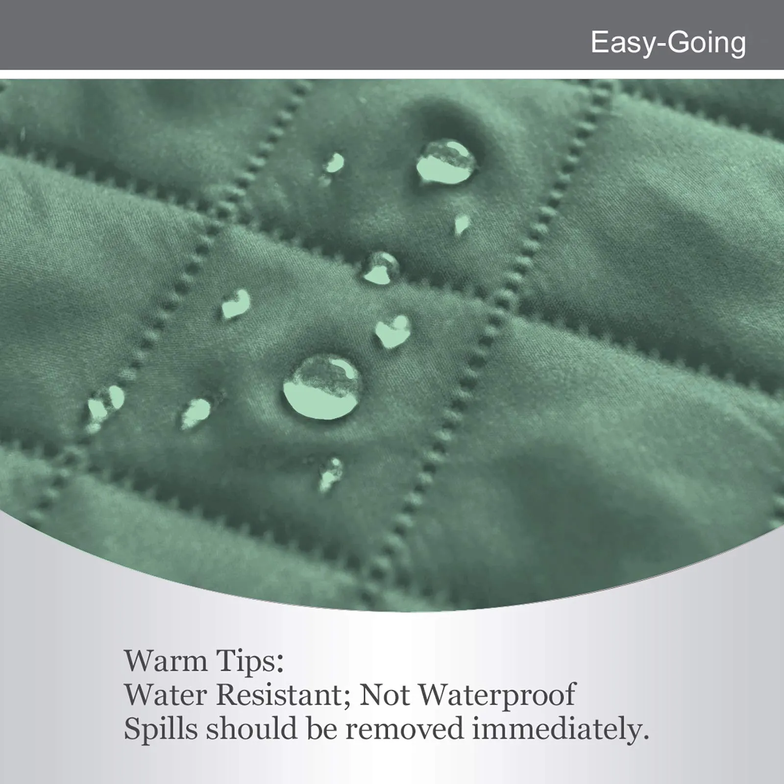 Easy-Going Fodera Reversibile per Divano a 2 Posti Extra Large, Ciano - immagine 5