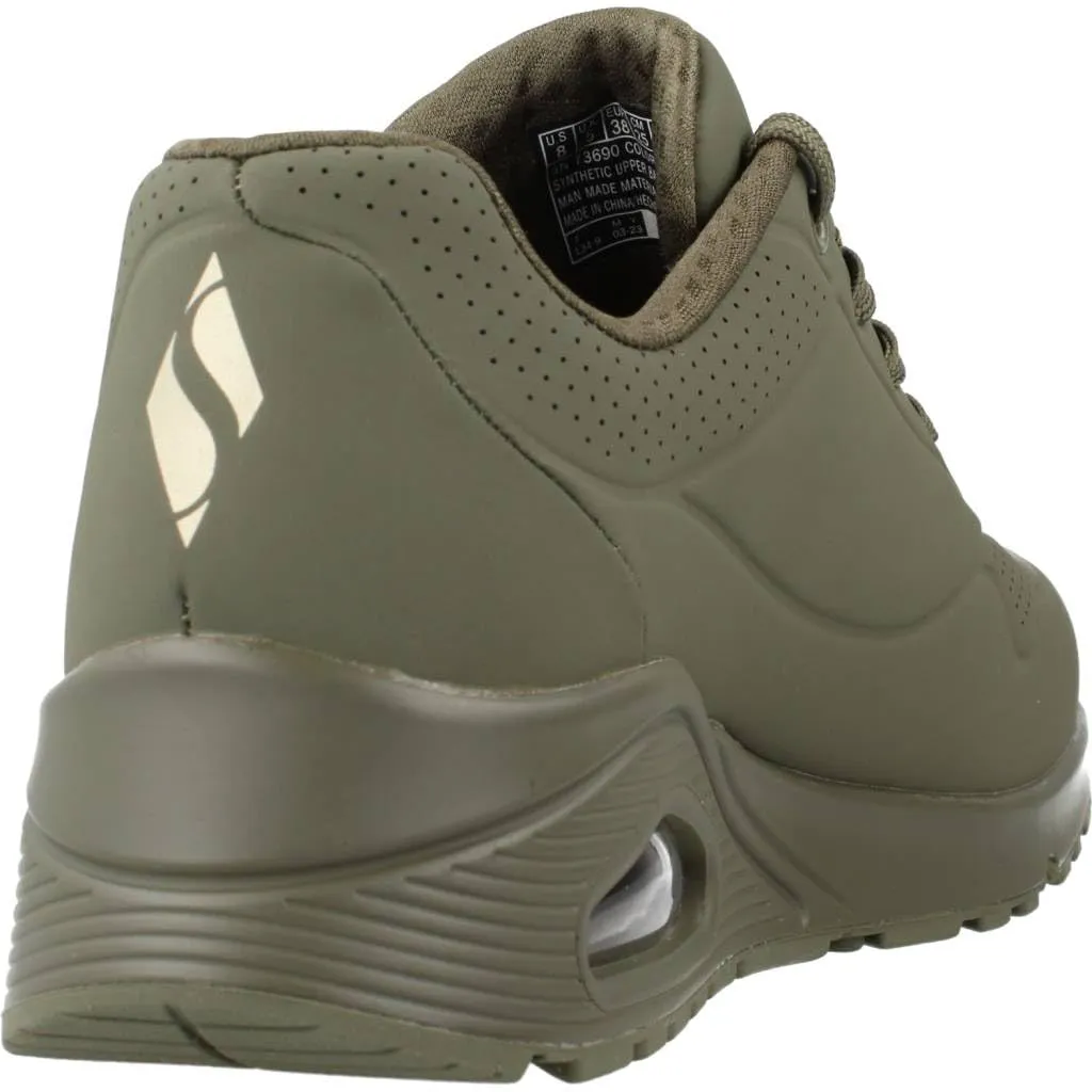 Skechers Uno Stand On Air Scarpe da ginnastica Donna, Olive Durabuck, 36.5 EU - immagine 6