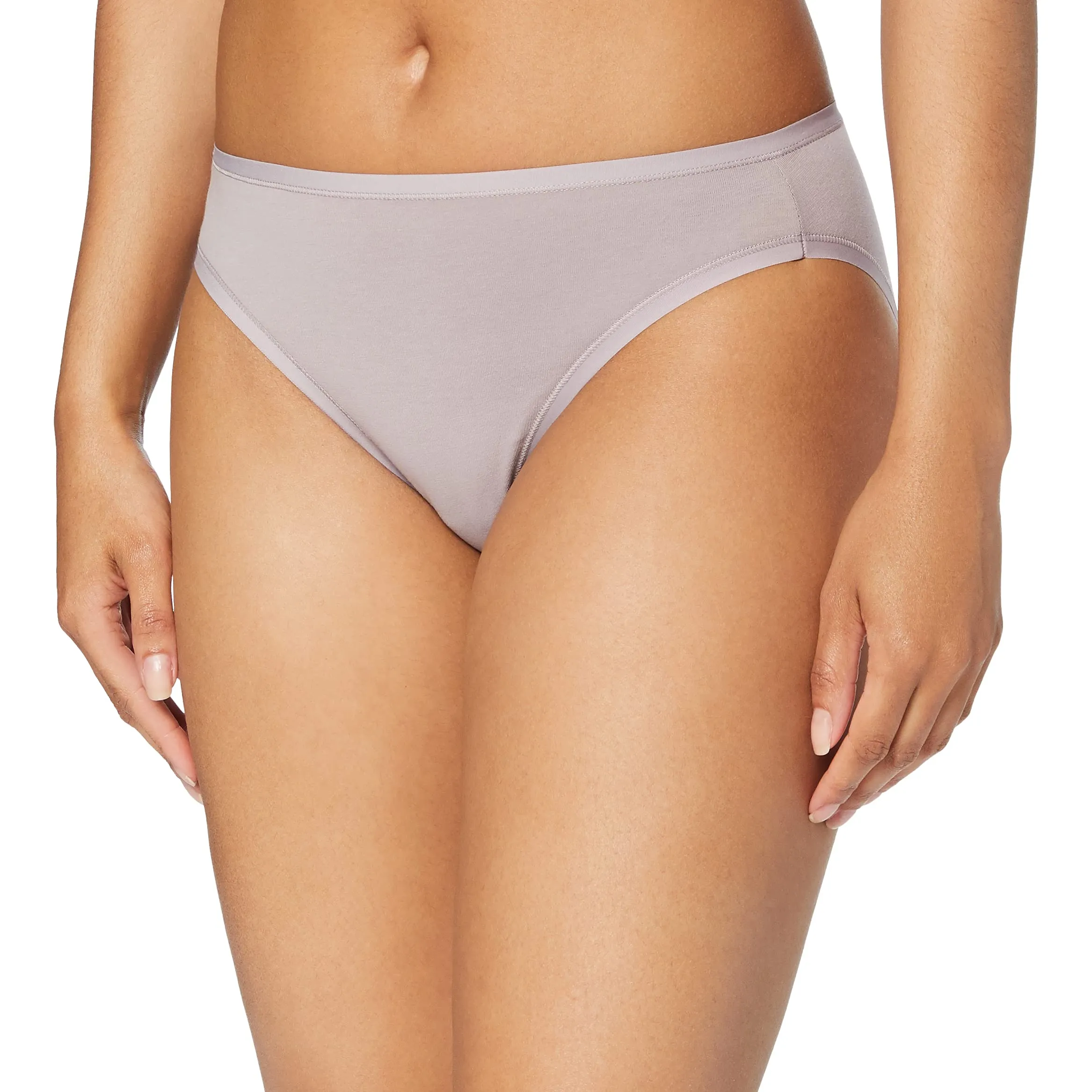 Amazon Essentials Slip Bikini a Taglio Alto in Cotone Elasticizzato Donna, Confezione da 6, Motivo Piccolo/Pois, 52 - immagine 2
