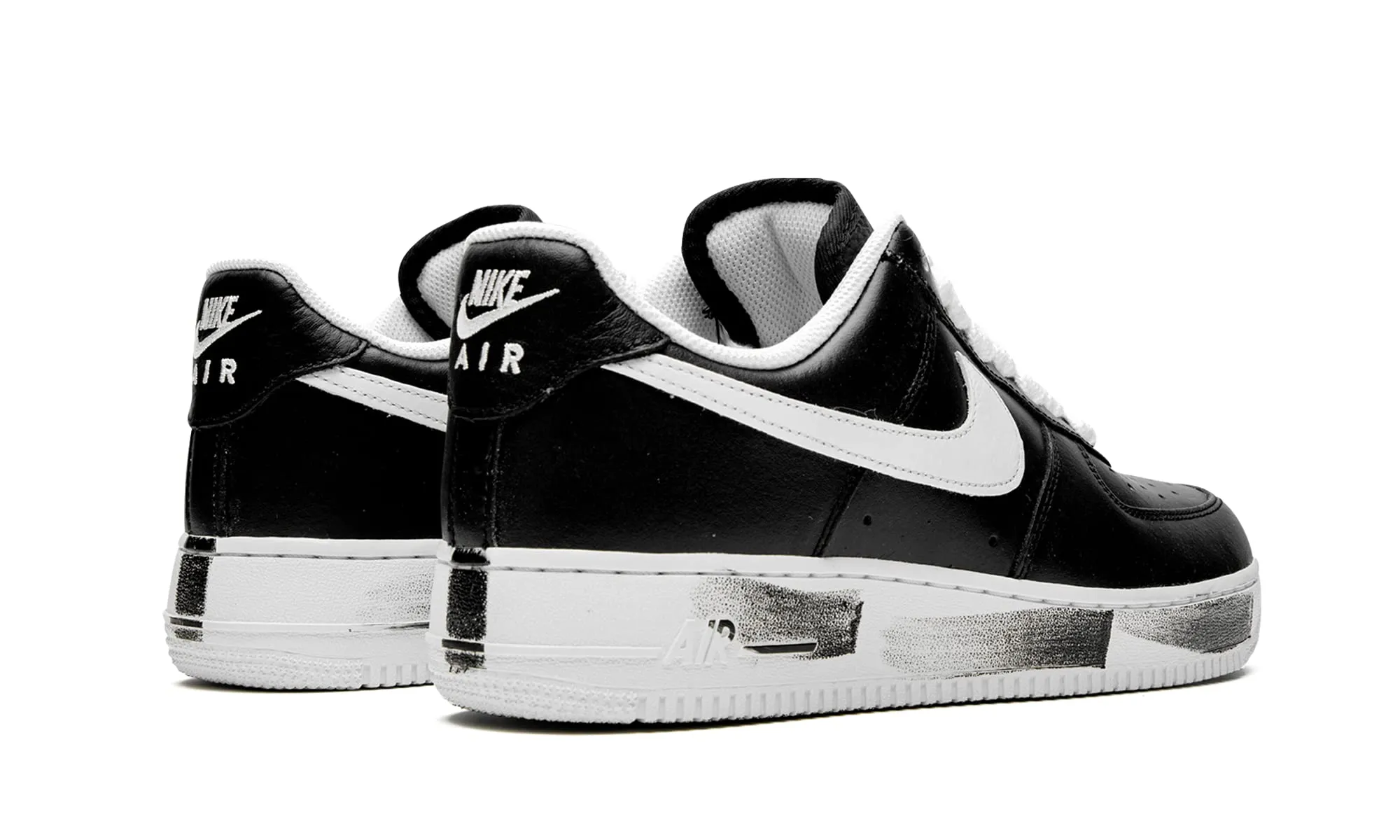 Nike Air Force 1 Men's Sneakers, 45 EU, Black Red - immagine 3