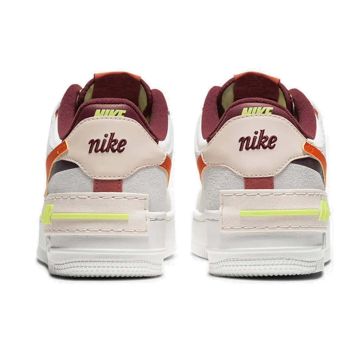 Nike AF1 Shadow Donna CU8591-600 Team Red/Orange-Orange Pearl-Volt-Summit White-Photon Dust EU 41 - immagine 4