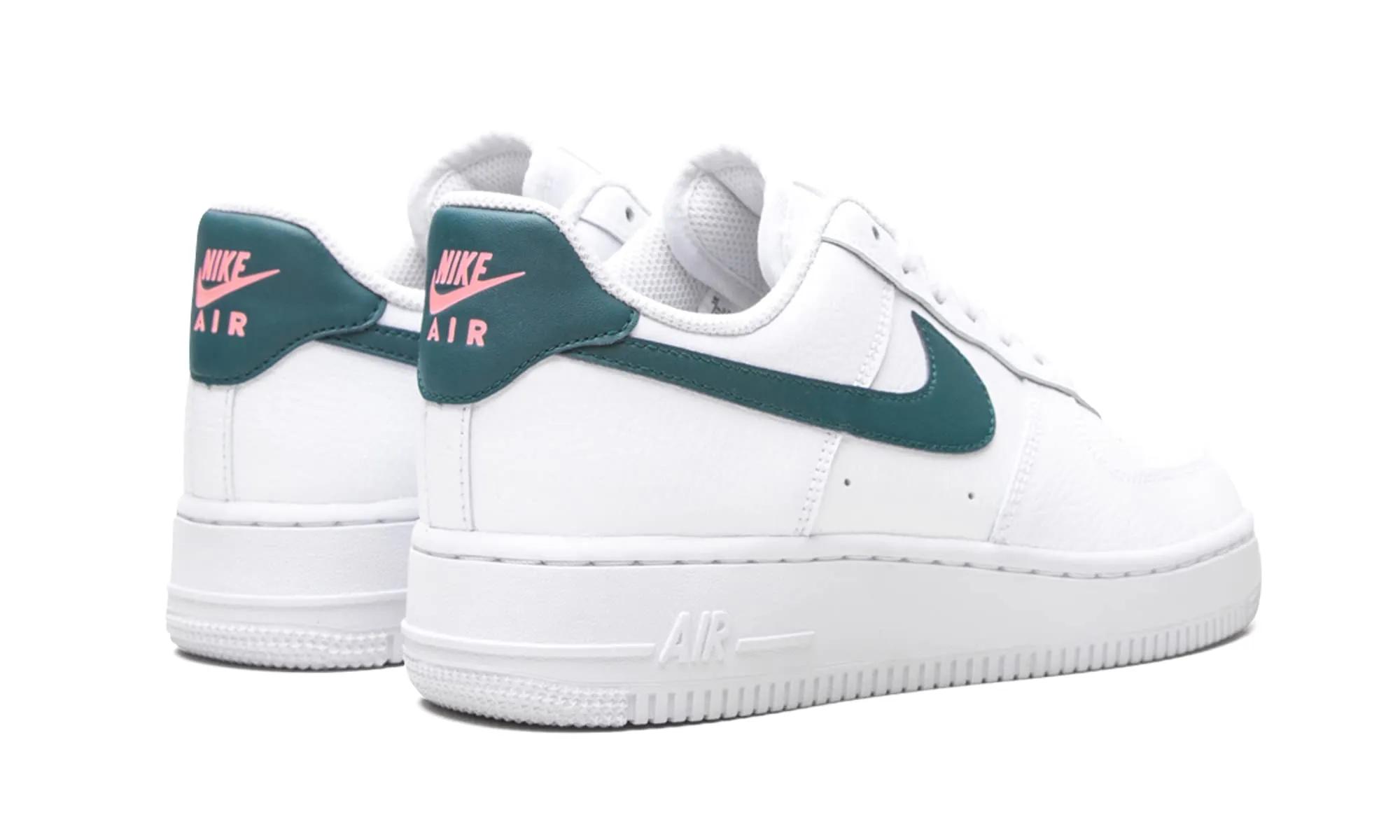 Nike Air Force 1 '07 Women's Basketball Shoes - White Dk Teal Green Sunset Pulse - 36.5 EU - immagine 3