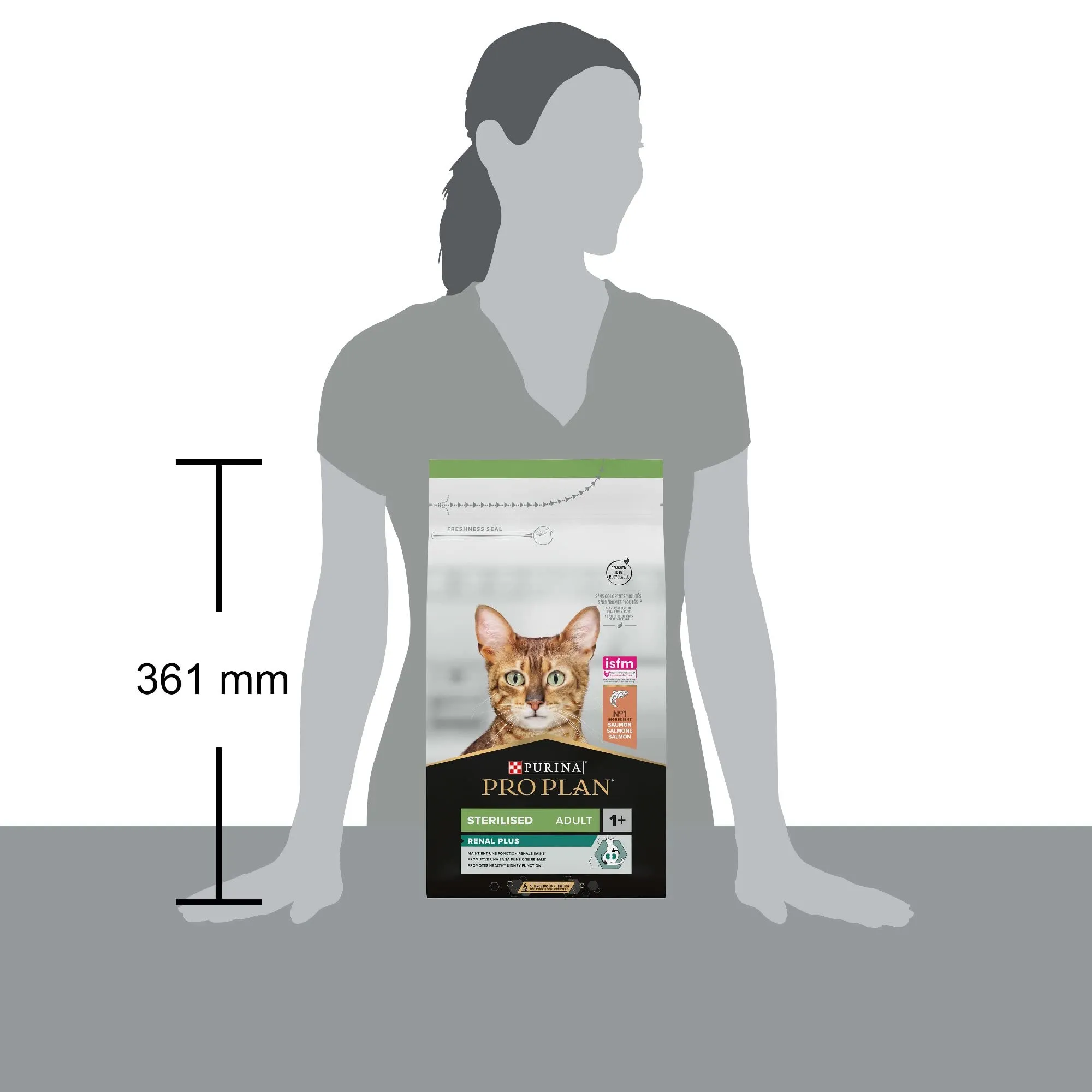 Purina Pro Plan Sterilised Renal Plus Crocchette Gatti Adulti al Salmone, 6 x 1,5 kg - immagine 5