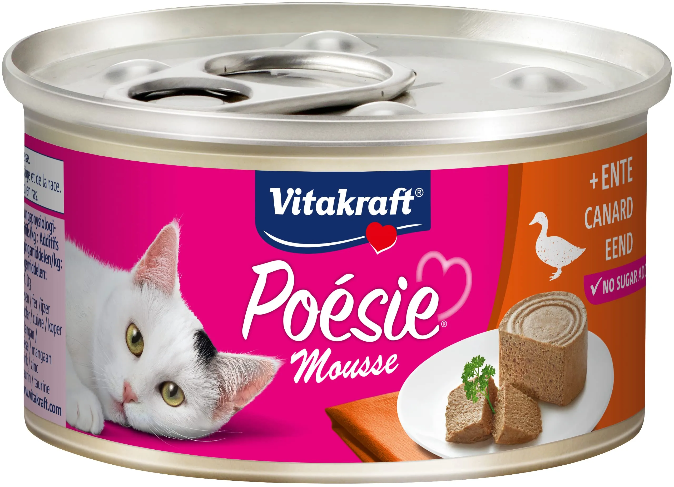 Vitakraft Poésie Mousse con Anatra, Alimento Umido per Gatti, 12x85g - immagine 2