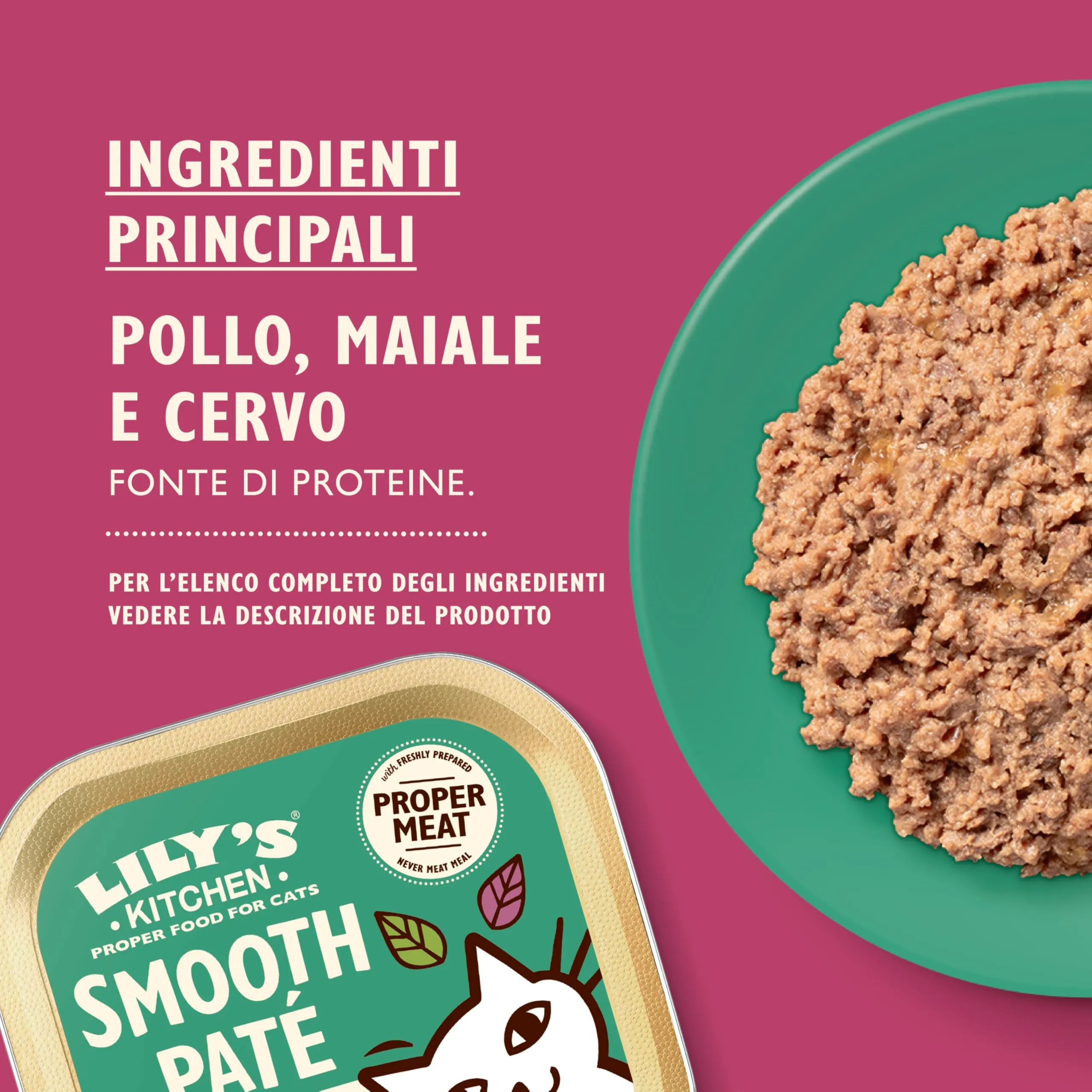 Lily's Kitchen Paté Morbido di Pollo con Selvaggina per Gatti, Senza Cereali (19 x 85 g) - immagine 3