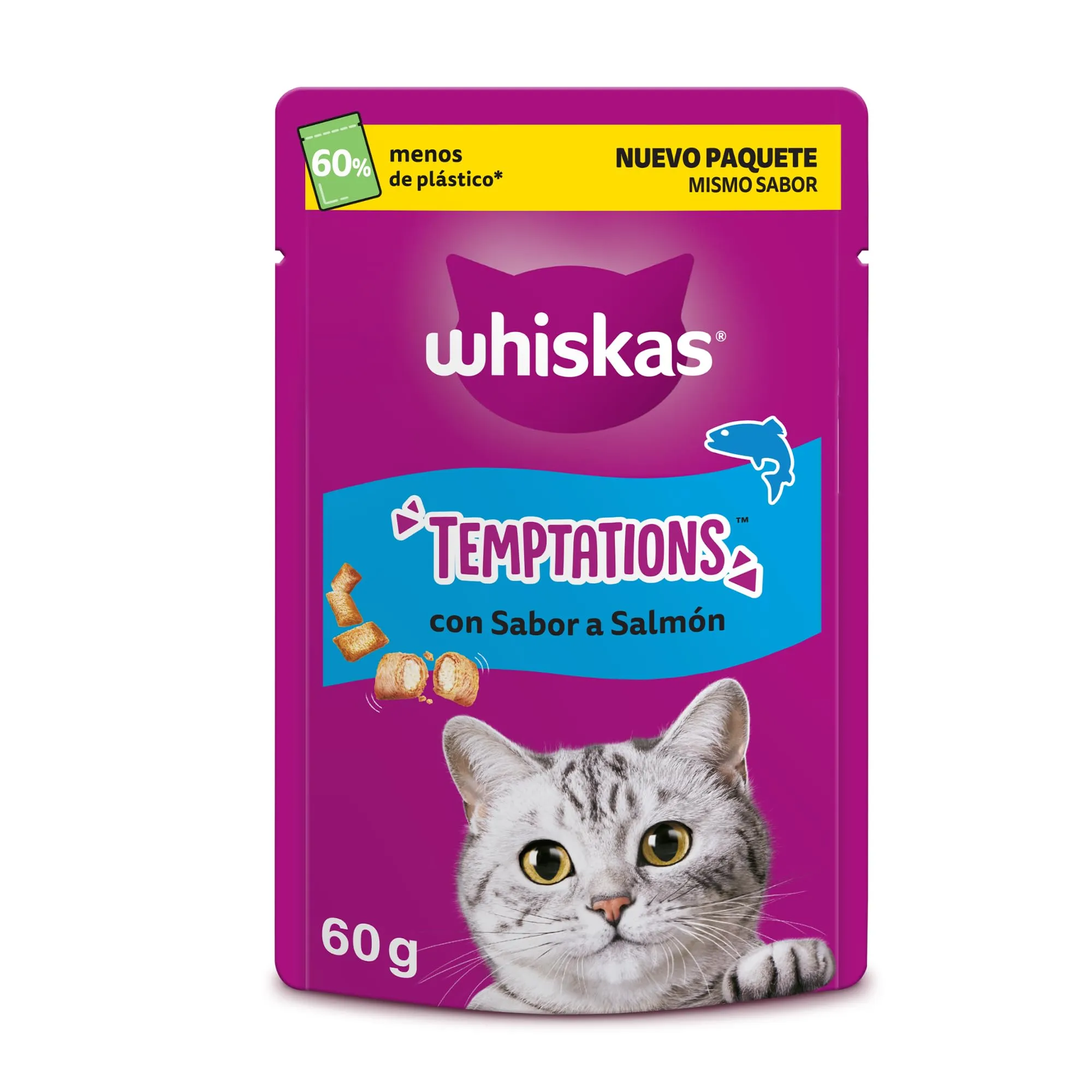 Whiskas Temptations con Salmone 6x60g - immagine 2