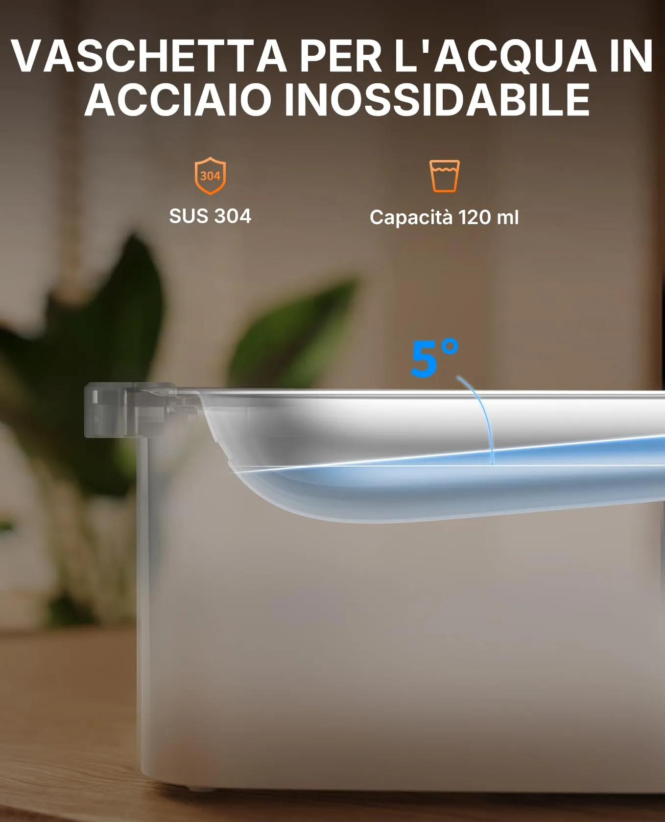 PETKIT Eversweet Max 2 Fontana per Gatti Senza Fili, 3L, con Sensore e Controllo App, Batteria 5000 mAh - immagine 8