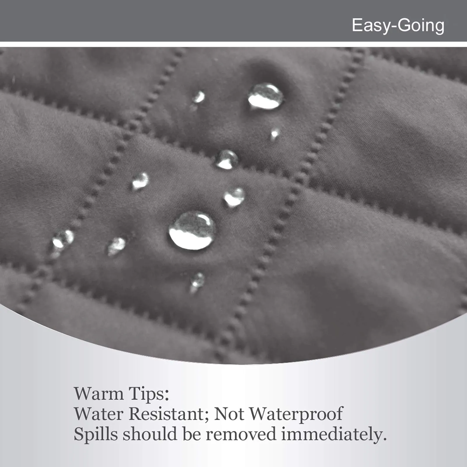 Easy-Going Copridivano Reversibile per Divanetto Oversize, Grigio/Grigio - immagine 5