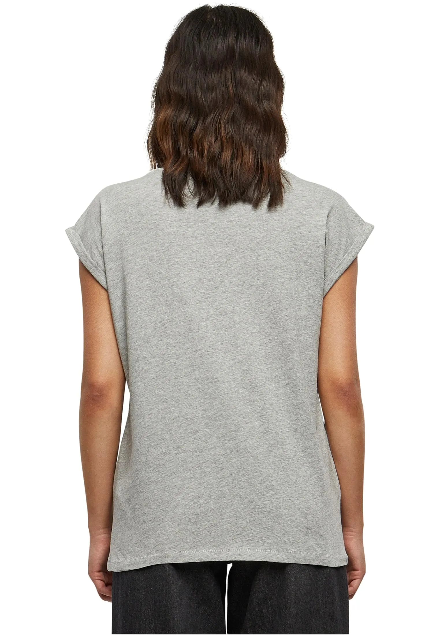 Urban Classics Extended Shoulder T-shirt Donna, Grigio, S - immagine 3