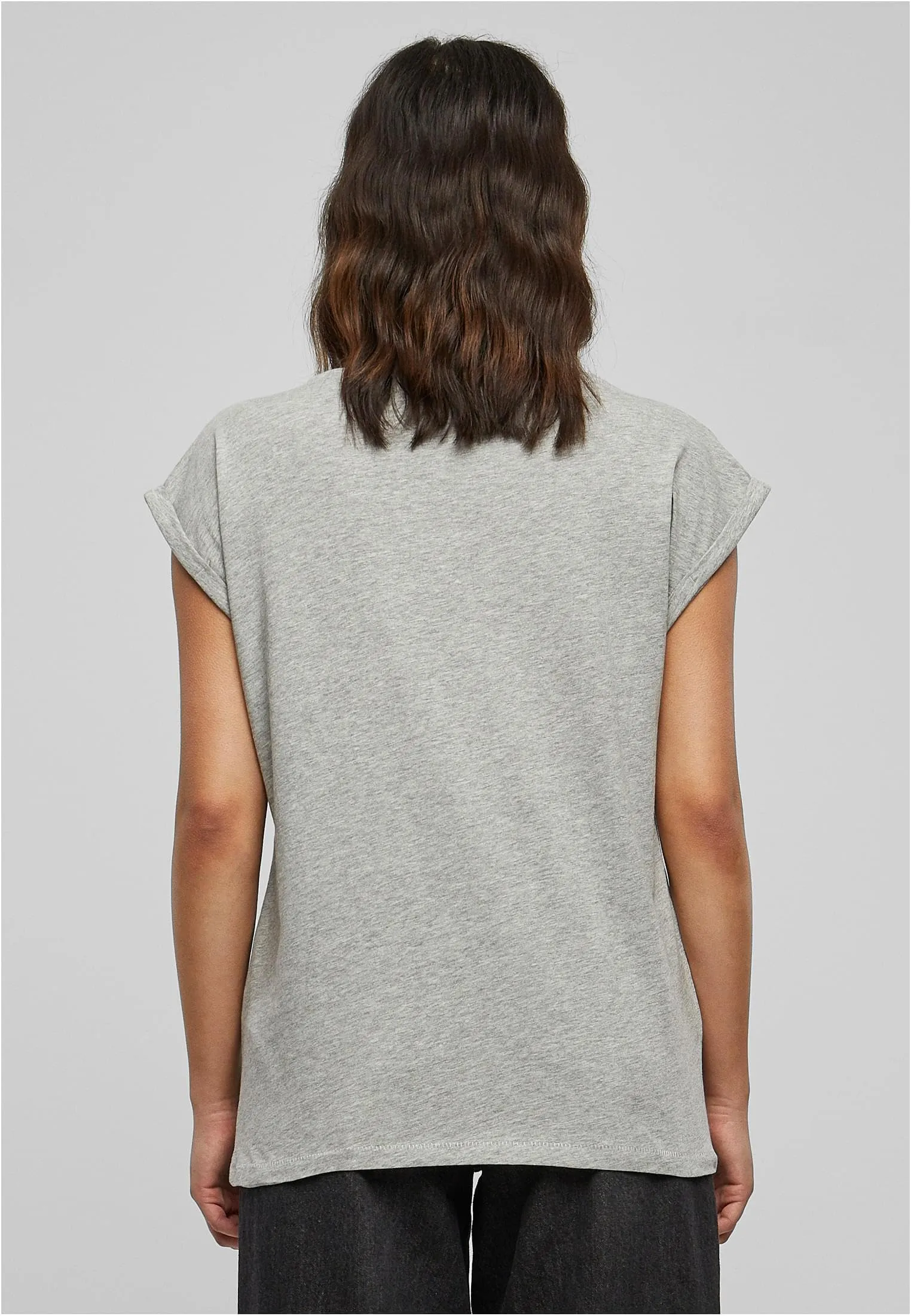 Urban Classics Donna Extended Shoulder Tee in Cotone Rosso Ciliegia, Taglia XXL - immagine 7