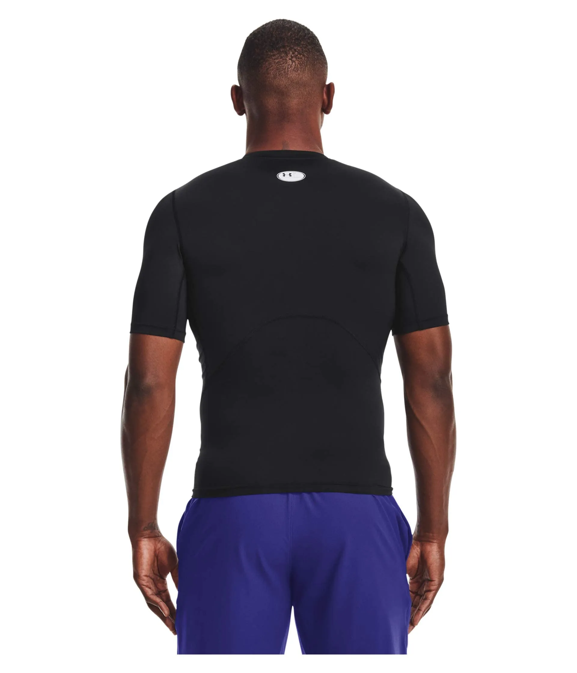 Under Armour Men's Heatgear Compression Shirt - Black/White, 4XL - immagine 2