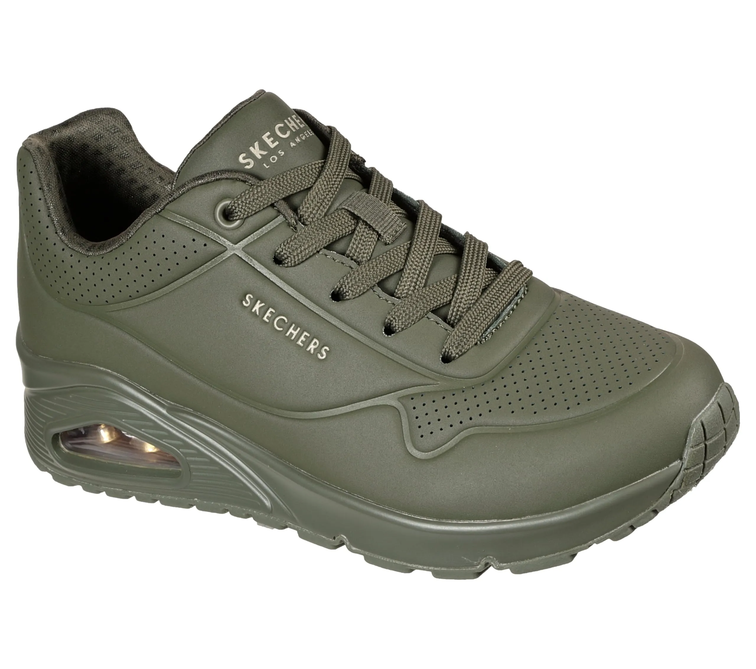 Skechers Uno Stand On Air, Scarpe da ginnastica Donna, Olive Durabuck, 38 EU - immagine 10