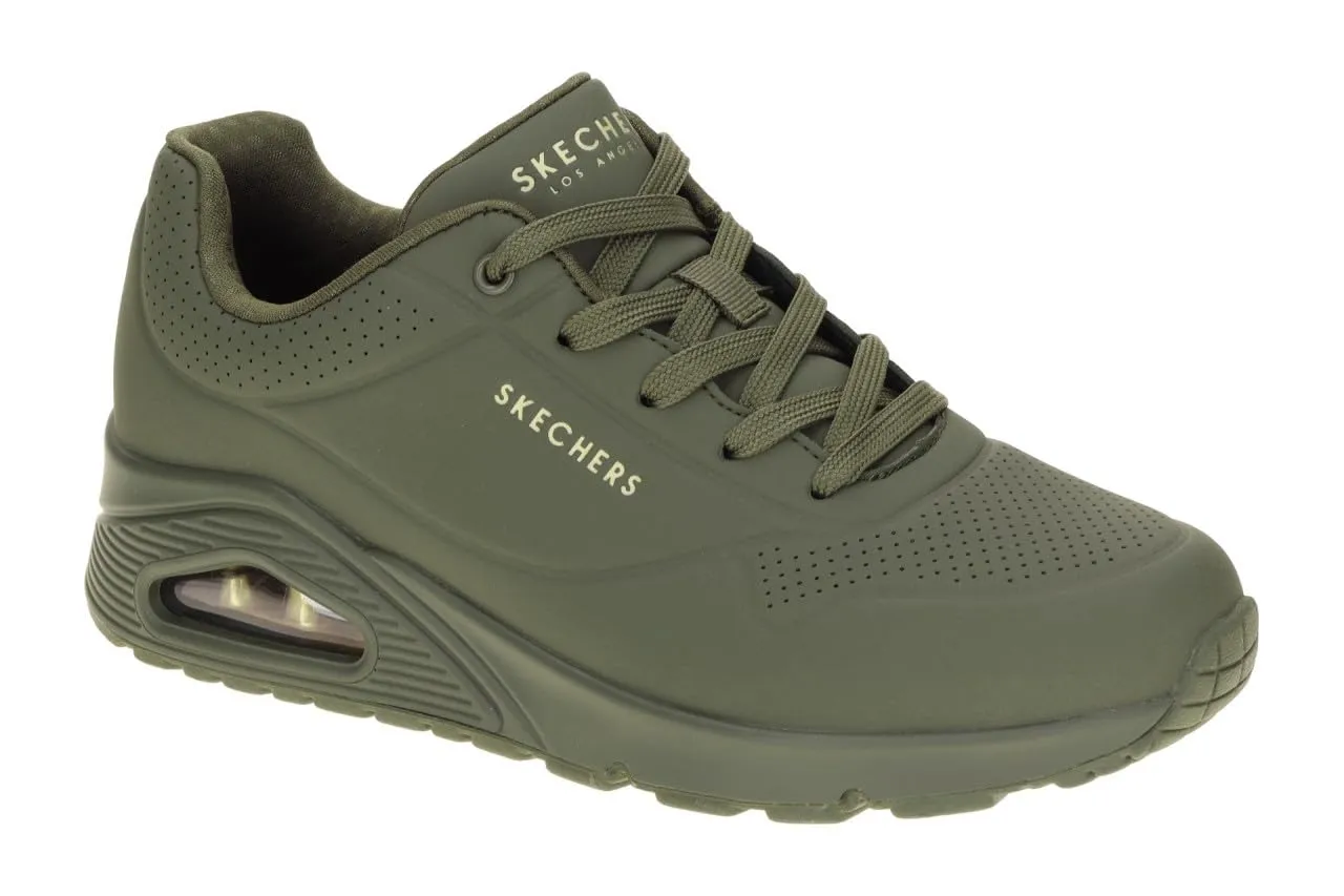 Skechers Uno Stand On Air Donna, Olive Durabuck, 38.5 EU - immagine 4