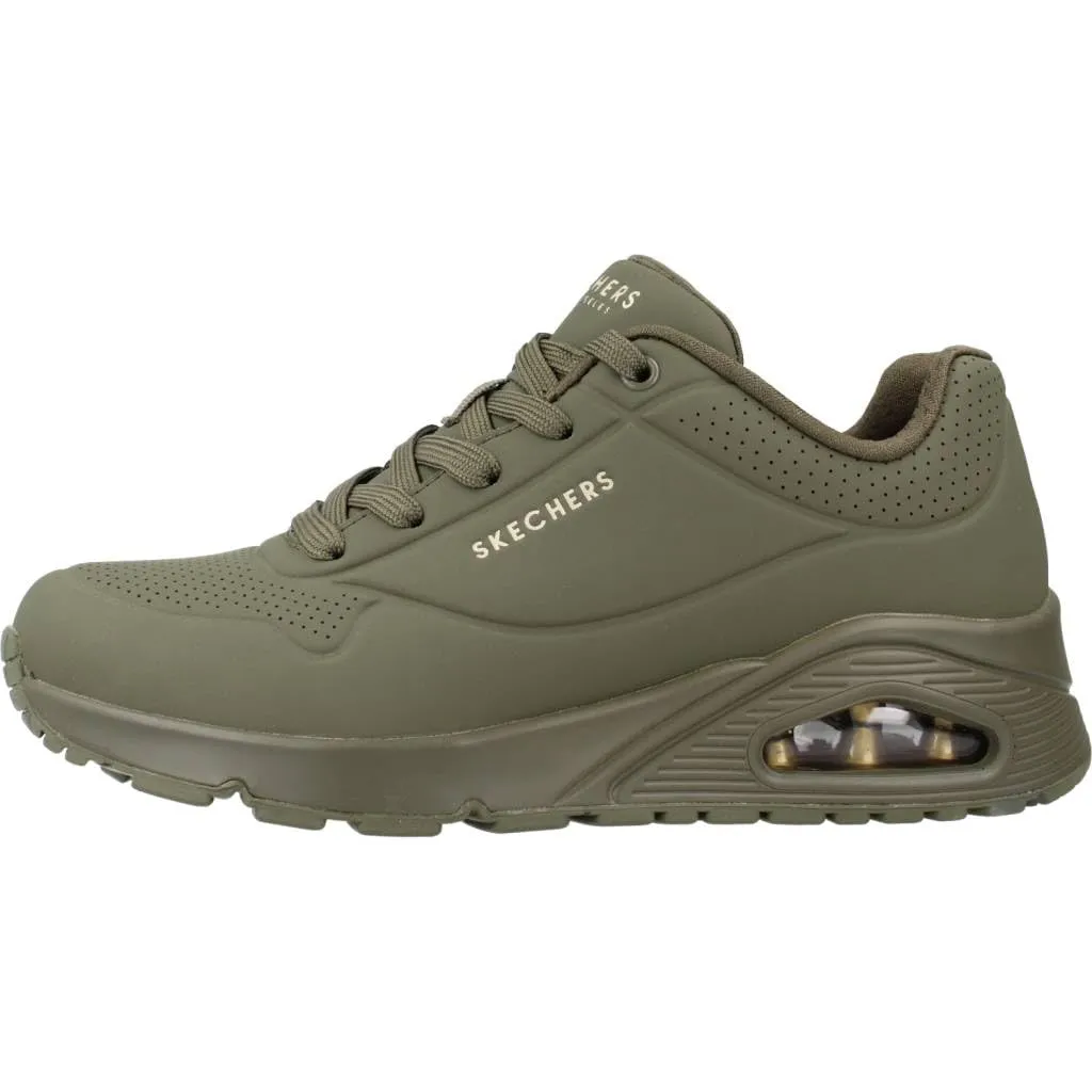 Skechers Uno Stand On Air Donna, Olive Durabuck, 38.5 EU - immagine 5