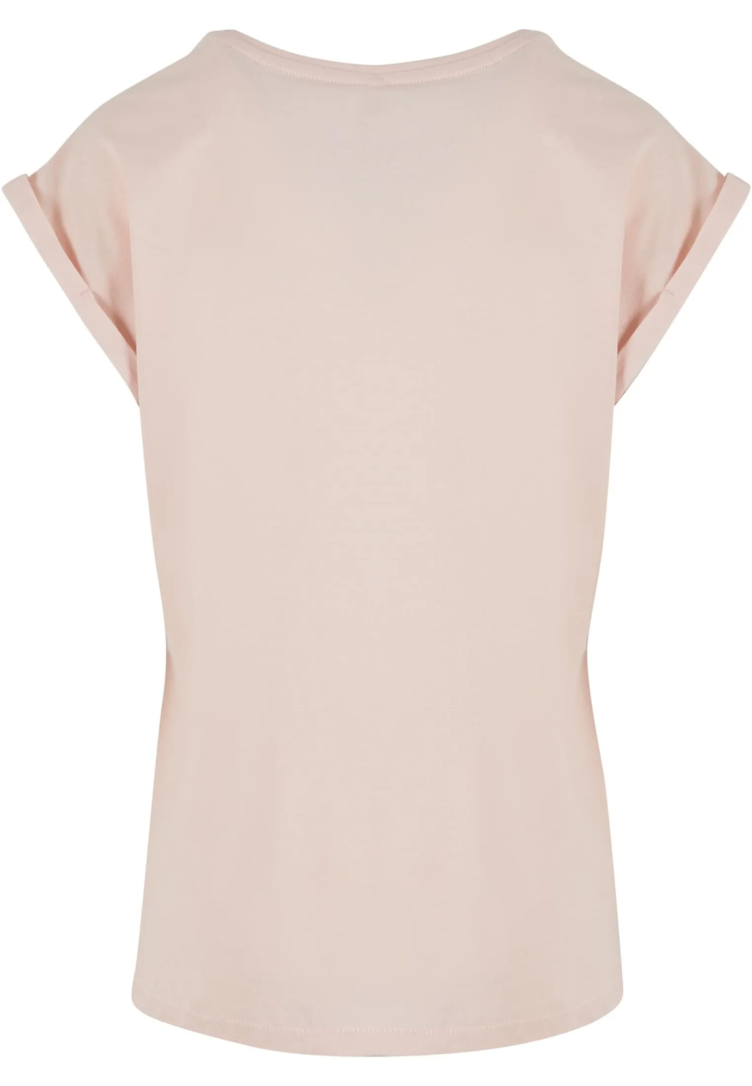Urban Classics T-shirt da Donna con Maniche Arrotolate in Cotone, Rosso Ciliegia, XXL - immagine 5