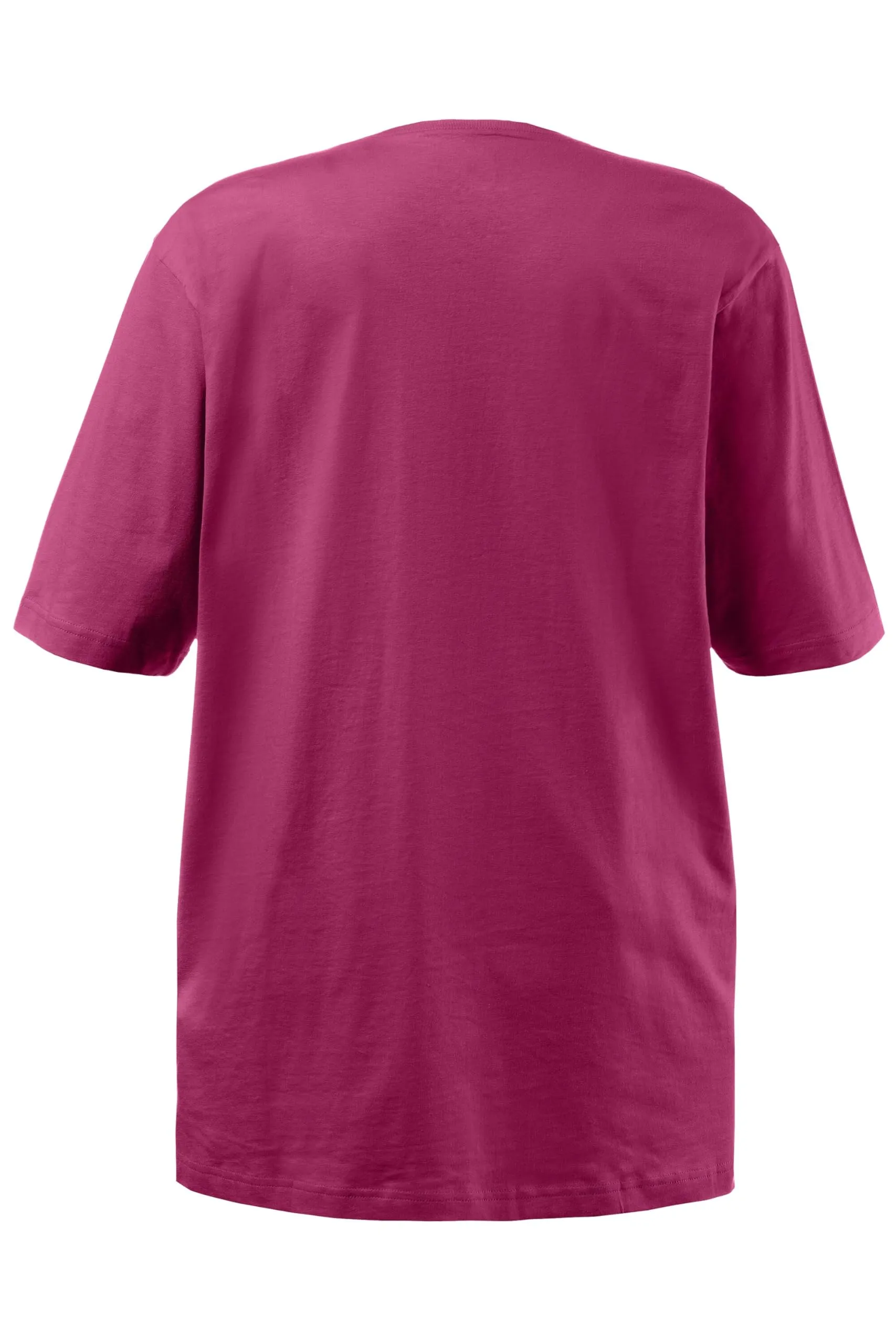 Ulla Popken Donna V-Neck T-Shirt - Dunkler Flieder - Size 64 - immagine 4