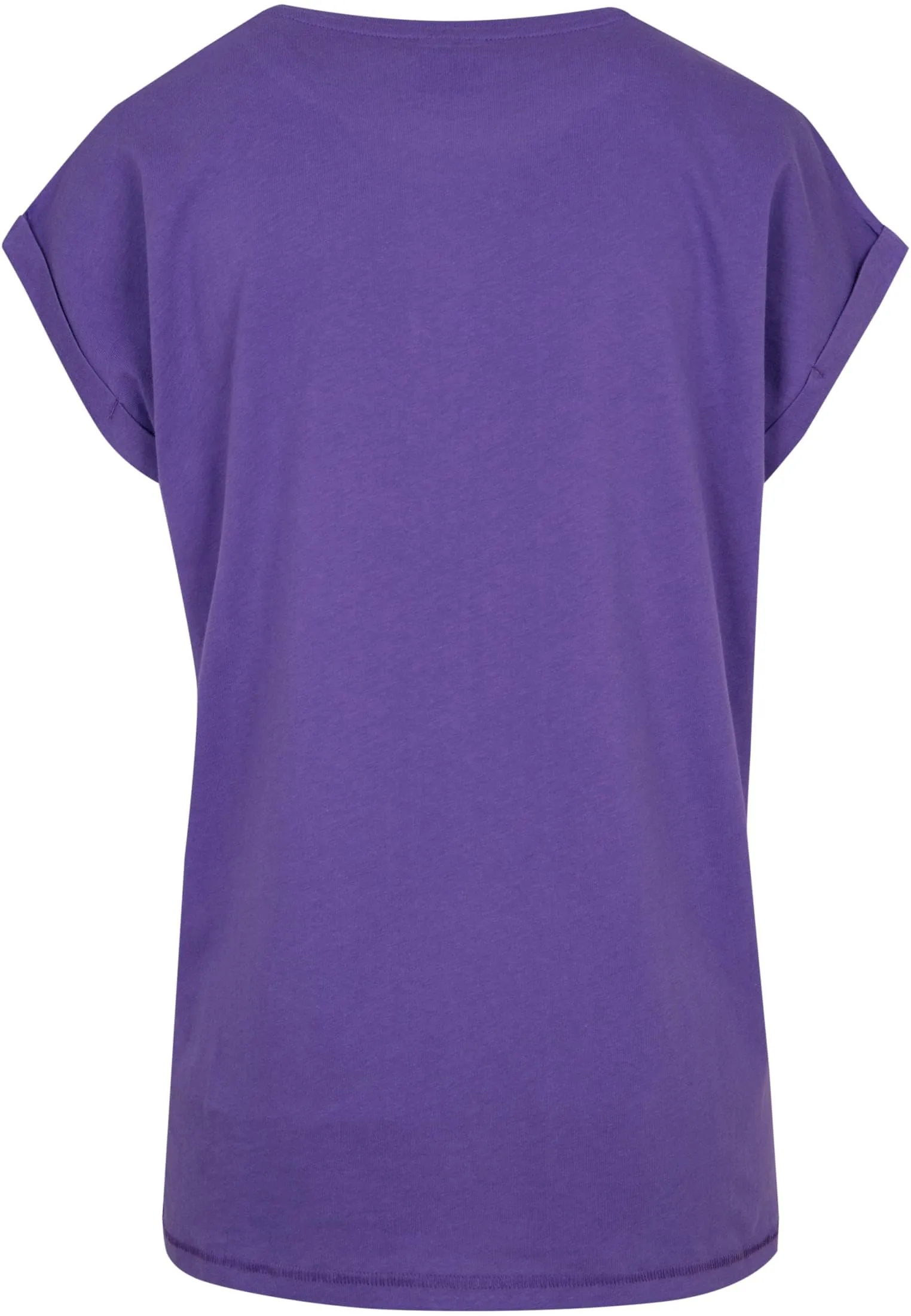 Urban Classics T-shirt da Donna con Manica Arrotolata in Cotone, Rosso Ciliegia, Taglia XXL - immagine 5