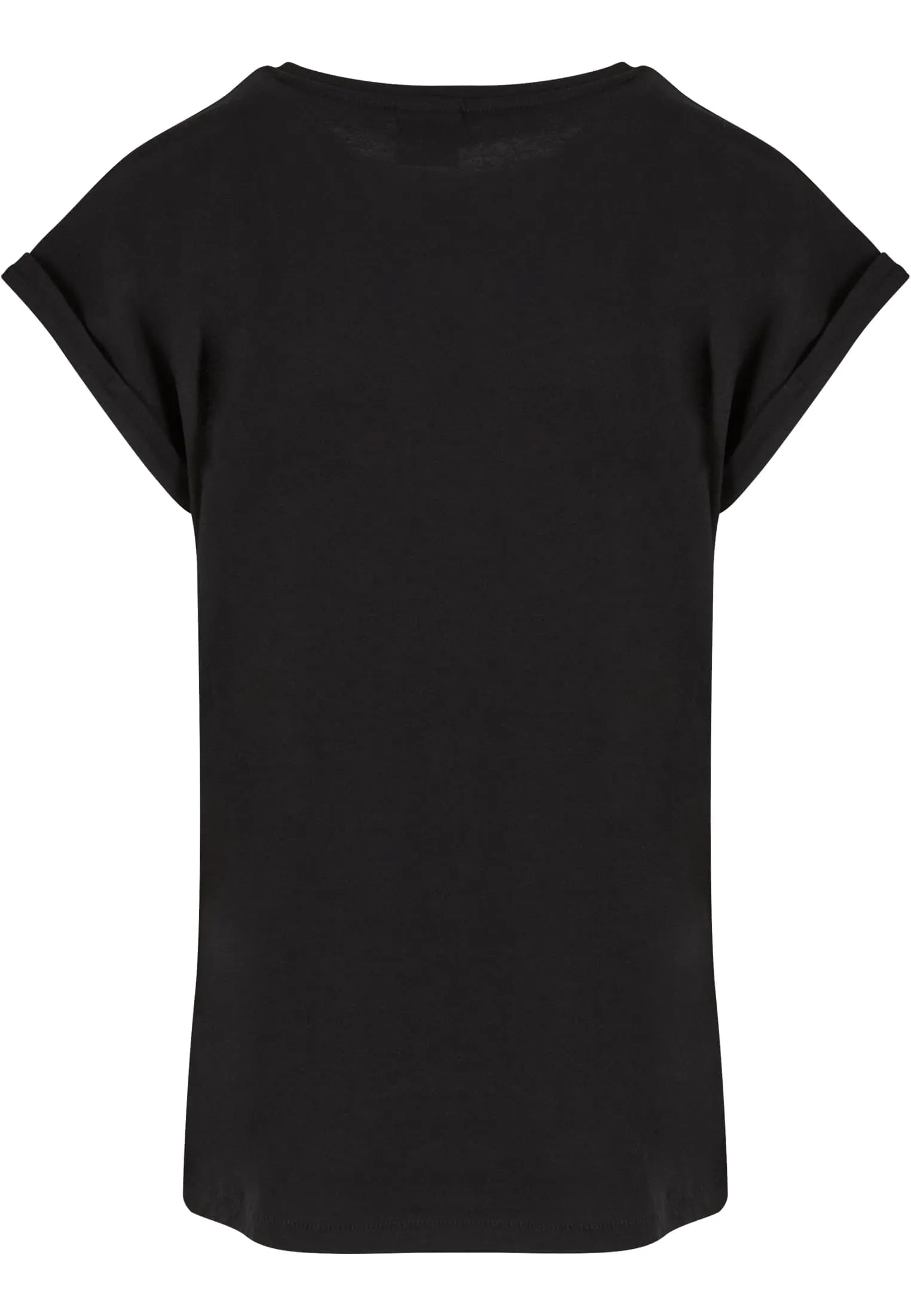 Urban Classics T-Shirt da Donna con Manica Arrotolata in Cotone, Nero, Taglia S, TB771 - immagine 5