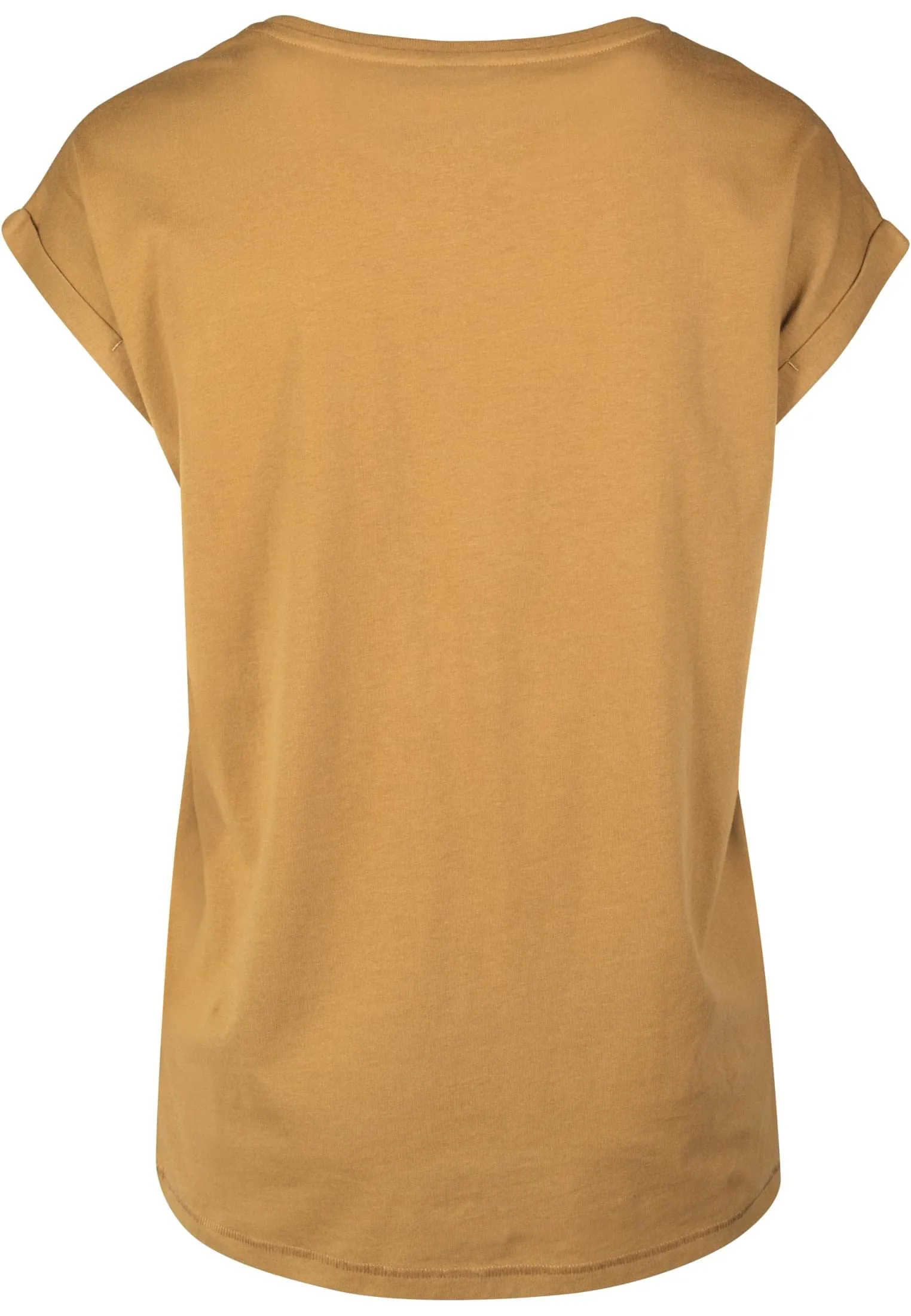 Urban Classics Donna T-shirt Scollo Rotondo Manica Arrotolata in Cotone, Marrone (Nut), XXL - immagine 5