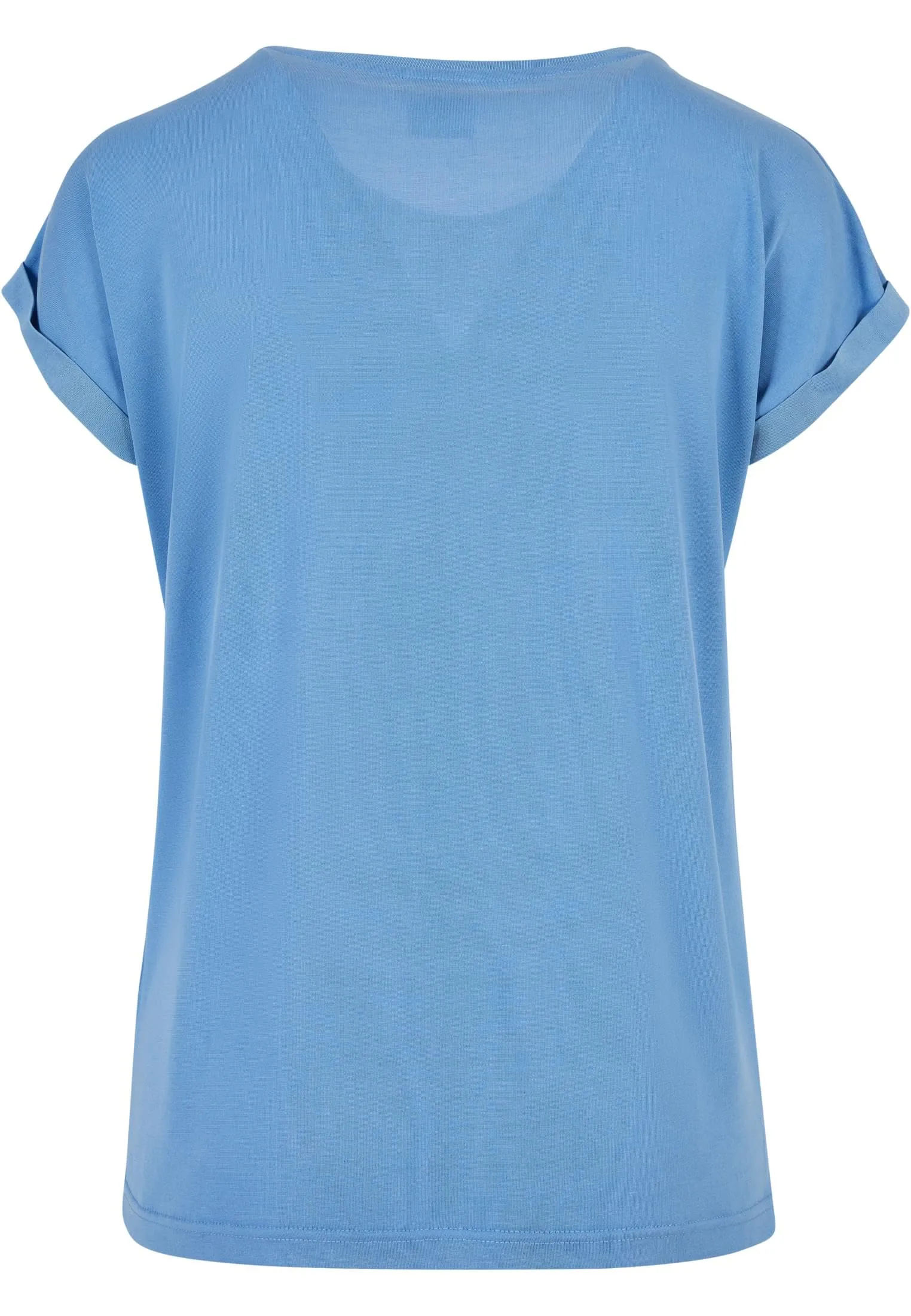 Urban Classics T-shirt da Donna con Manica Arrotolata in Cotone, Rosso Ciliegia, XXL - immagine 7