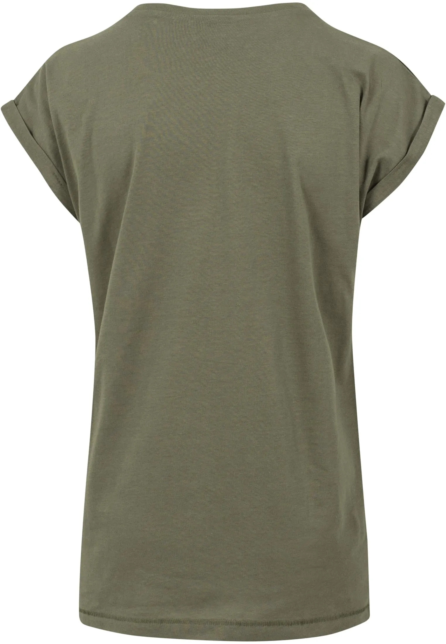Urban Classics T-shirt da Donna con Maniche Arrotolate in Cotone, Rosso Ciliegia, XXL - immagine 5