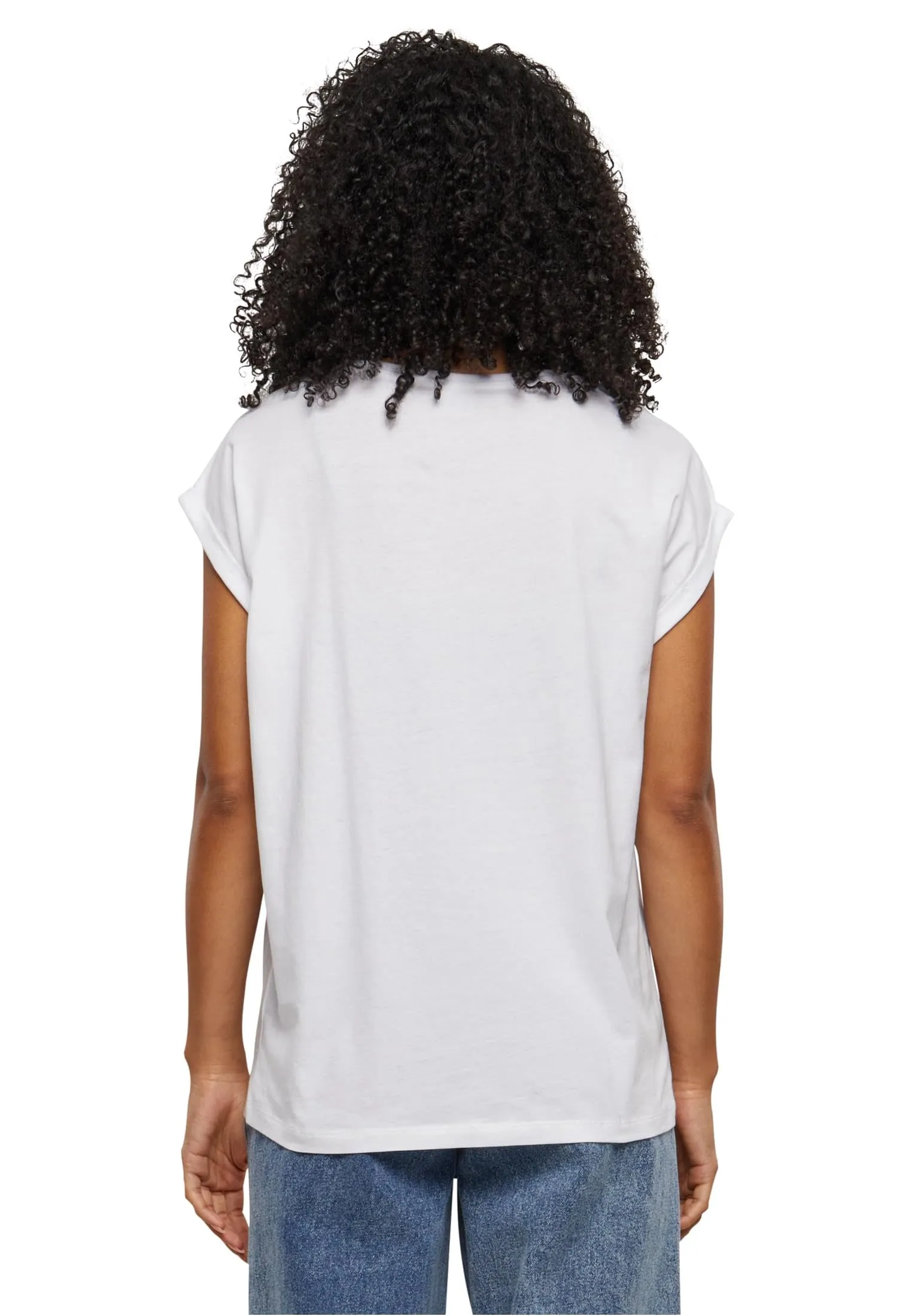 Urban Classics Donna Extended Shoulder Tee TB771 Rosso Ciliegia XXL - immagine 3