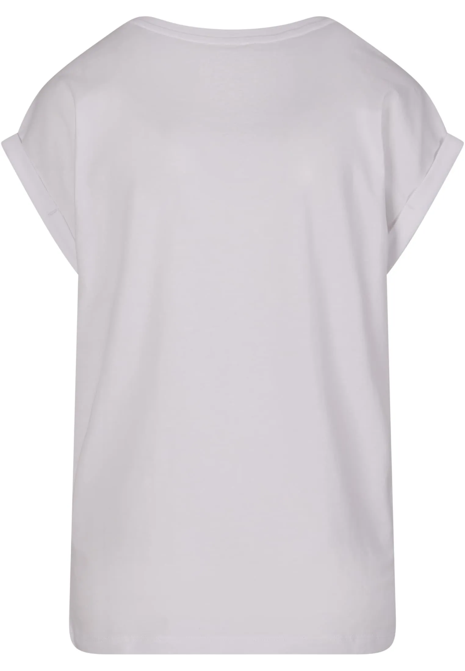 Urban Classics Donna T-shirt in Cotone con Maniche Arrotolate, Scollo Rotondo, Bianco, Taglia L - immagine 7