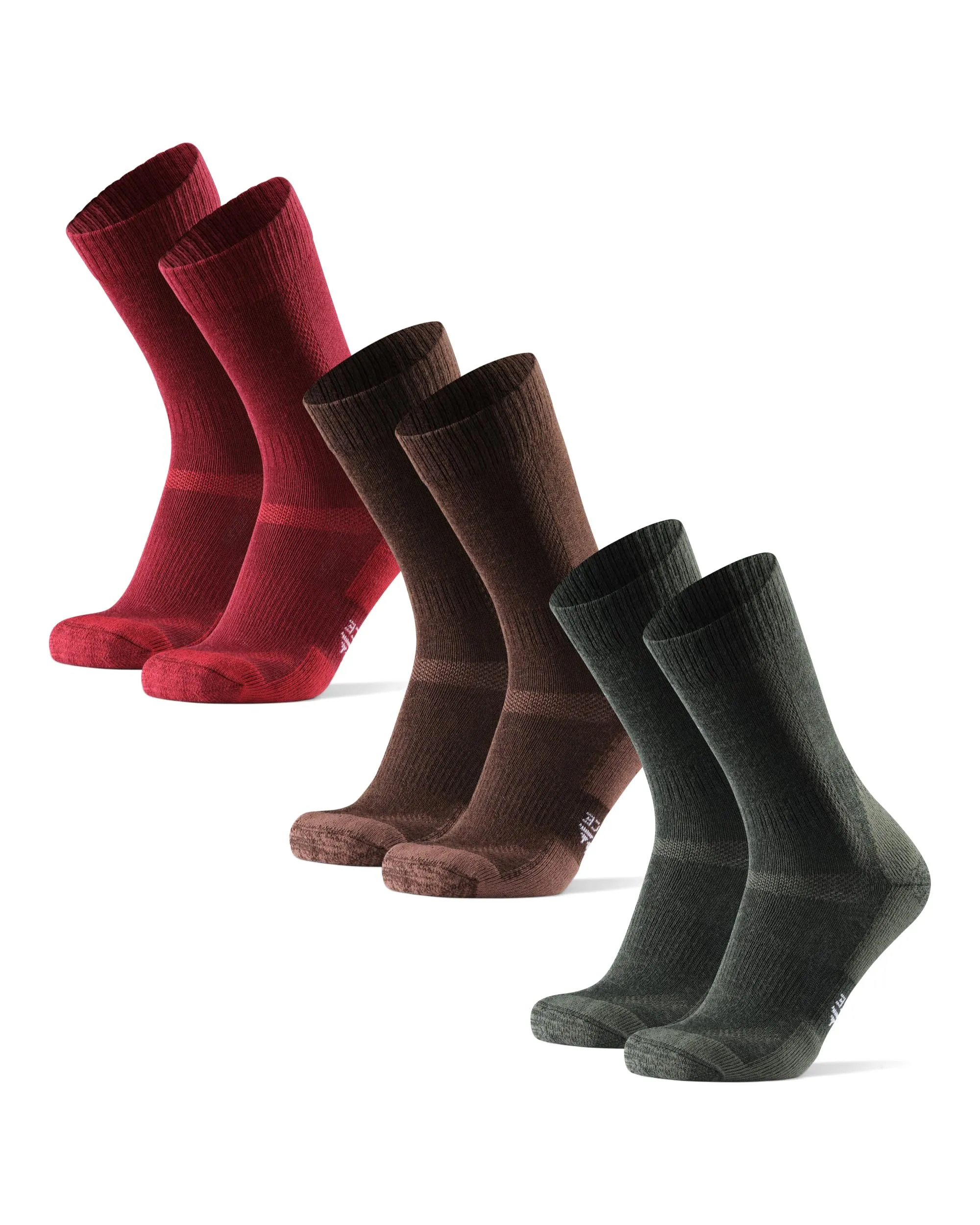 Danish Endurance Calze Trekking Lana Merino, 3 Paia, Multicolore, 31-34 - immagine 1