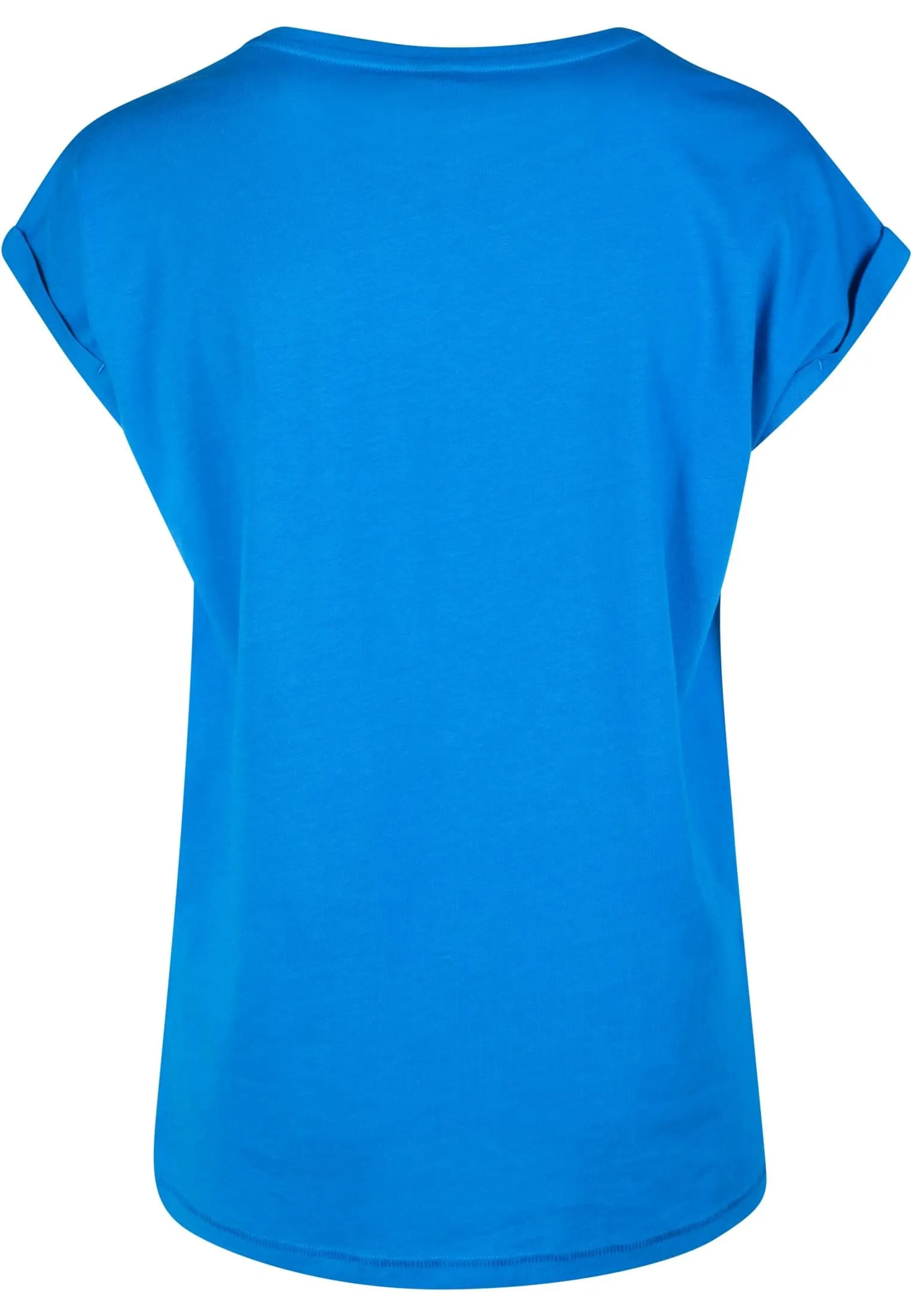 Urban Classics Donna T-Shirt in Cotone con Manica Arrotolata, Rosso Ciliegia, XXL - immagine 7