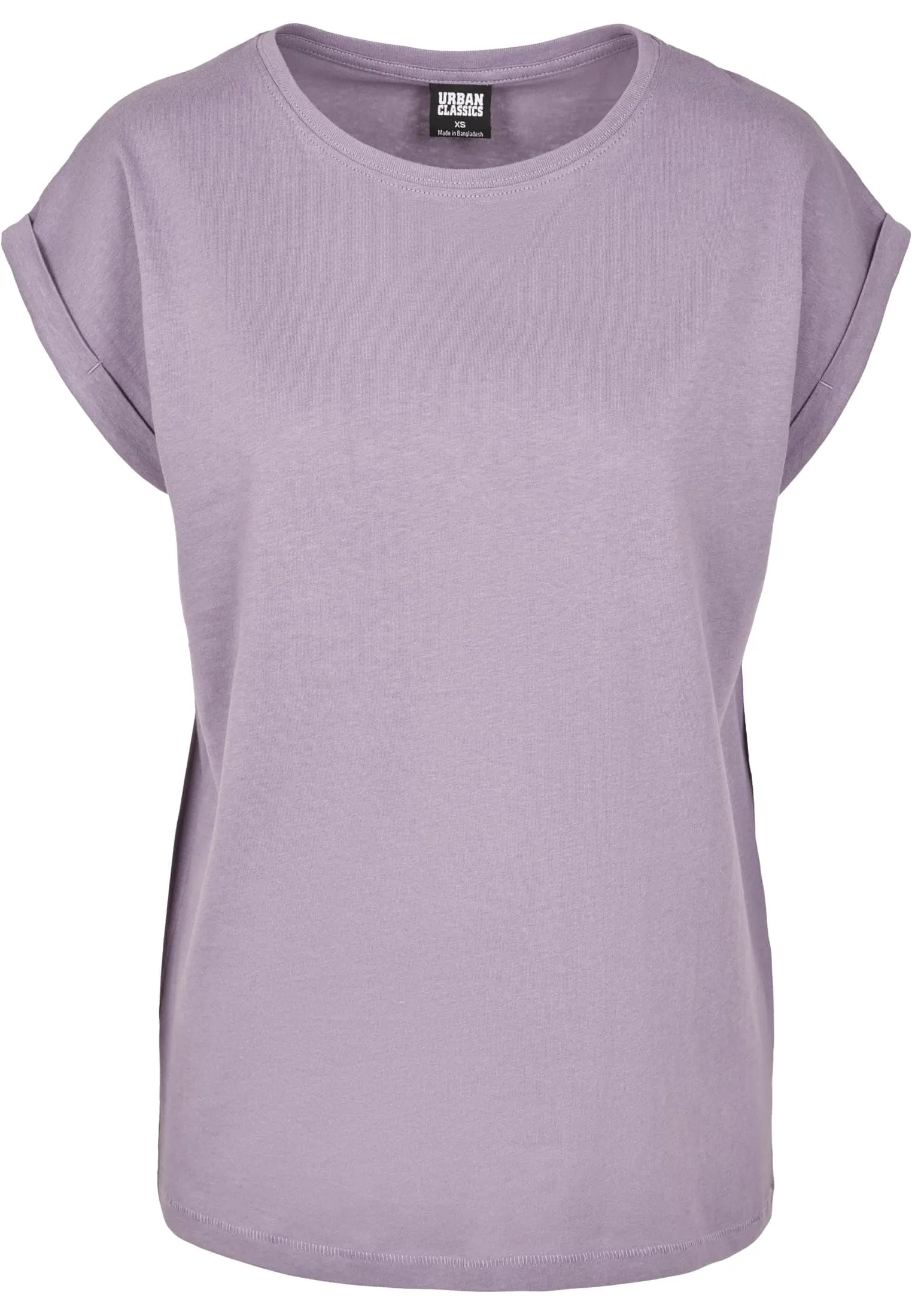 Urban Classics T-Shirt da Donna con Manica Arrotolata, Cotone, Rosso Ciliegia, Taglia XXL - immagine 4