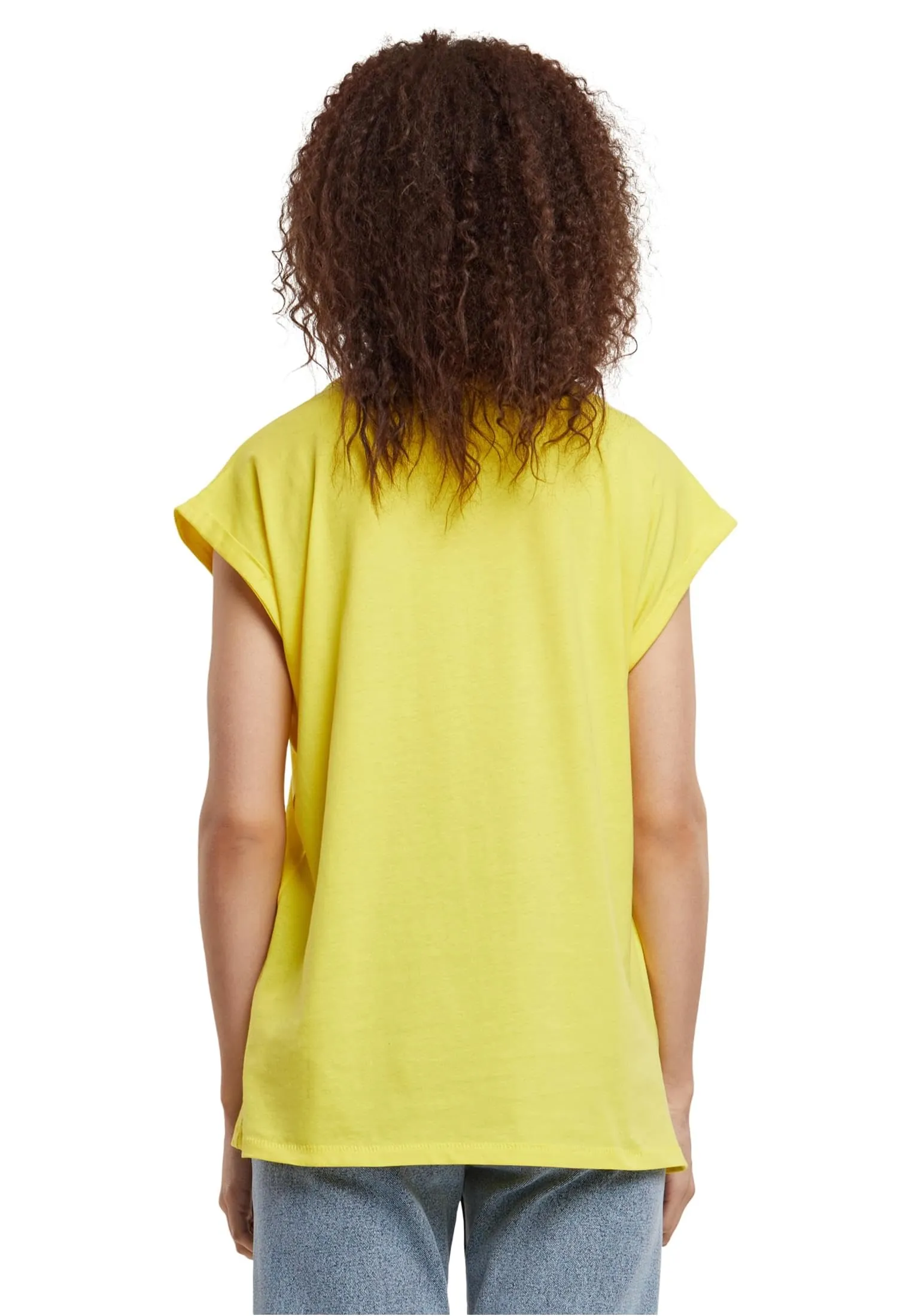 Urban Classics T-shirt da Donna con Manica Arrotolata, Cotone, Rosso Ciliegia, Taglia XXL - immagine 3