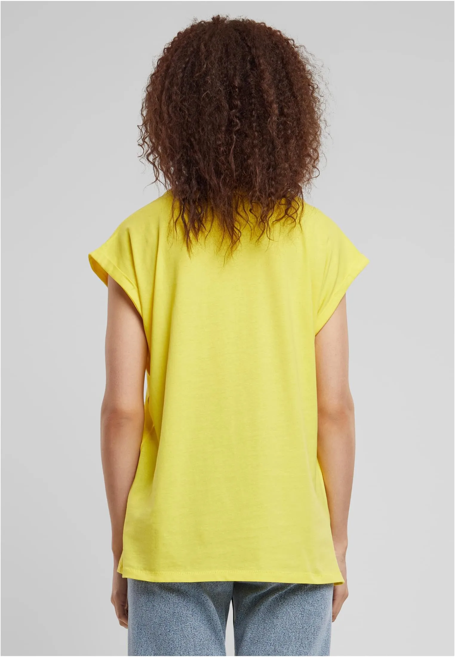 Urban Classics Donna Extended Shoulder Tee - Rosso Ciliegia - XXL - immagine 6