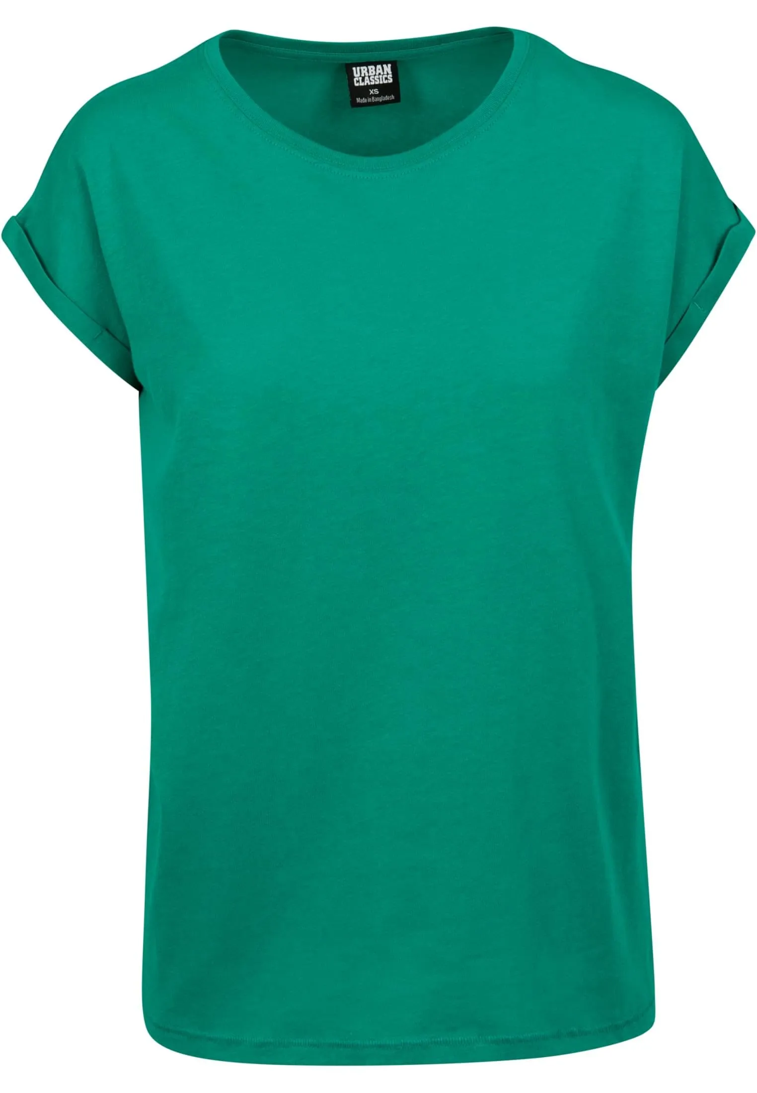 Urban Classics T-shirt da Donna con Manica Arrotolata in Cotone, Rosso Ciliegia, Taglia XXL - immagine 4