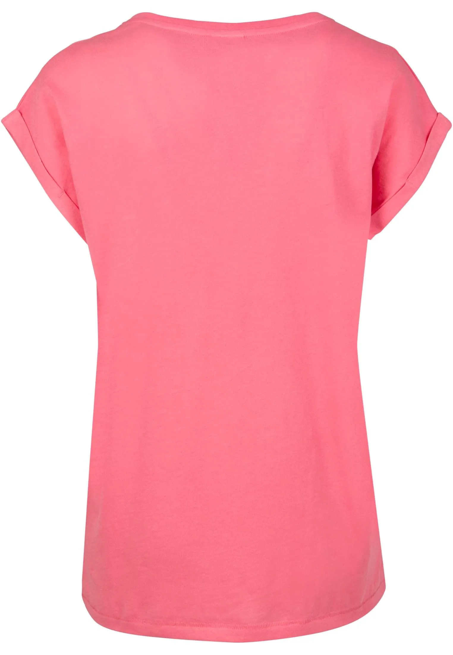 Urban Classics T-Shirt da Donna con Manica Arrotolata in Cotone, Rosso Ciliegia, Taglia XXL - immagine 7