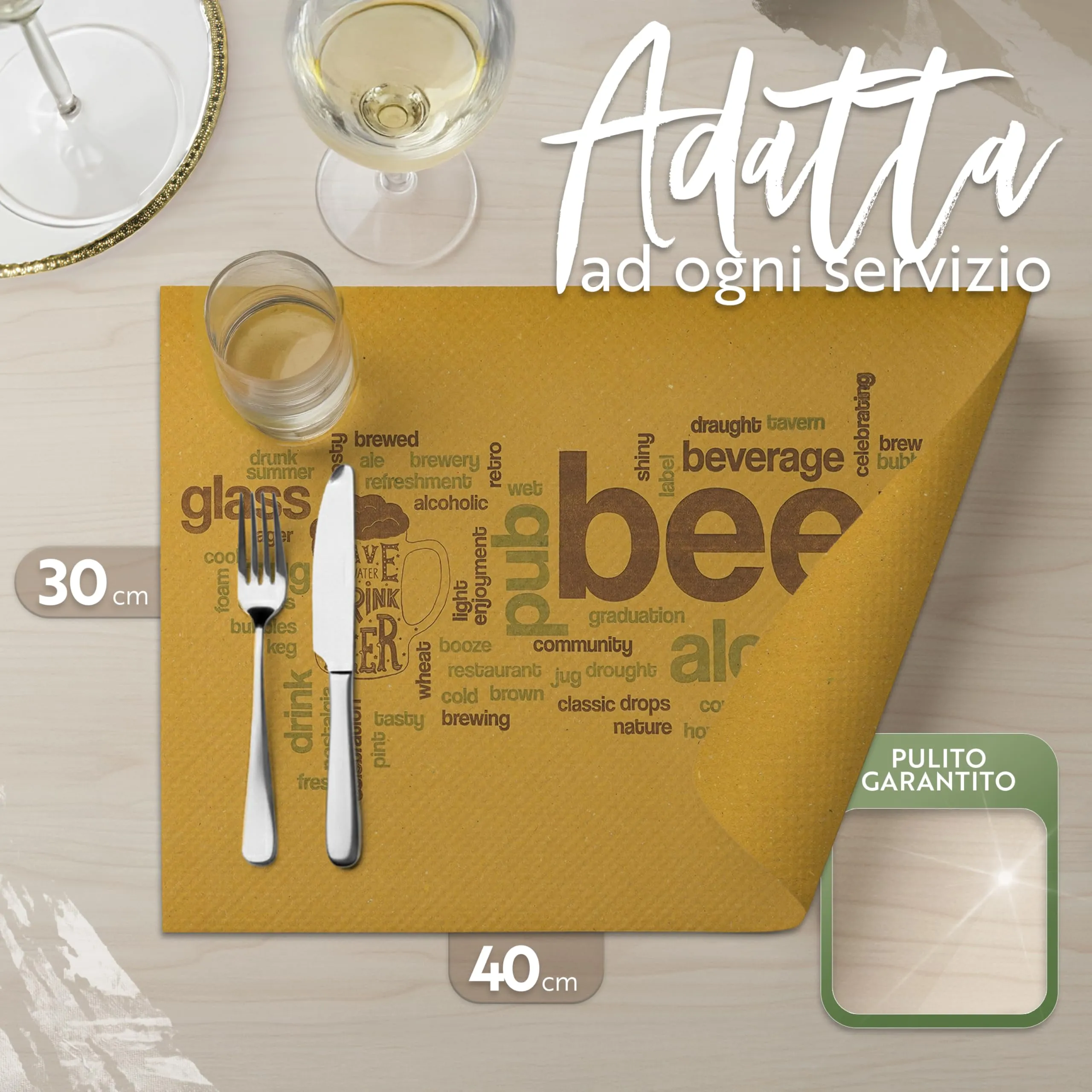 GIORDANO Cart Tovagliette in Carta Paglia Goffrata Stile Beer, 250 Pezzi - immagine 6