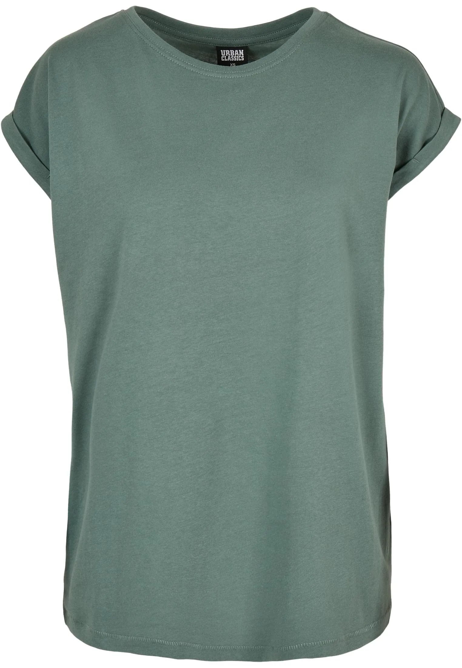 Urban Classics T-shirt da Donna con Manica Arrotolata in Cotone, Rosso Ciliegia, XXL - immagine 6
