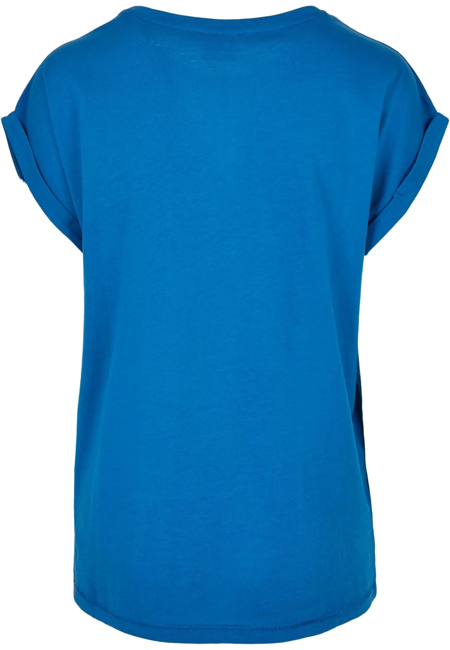 Urban Classics Donna T-shirt in Cotone con Maniche Arrotolate e Scollo Rotondo, Rosso Ciliegia, Taglia XXL - immagine 5
